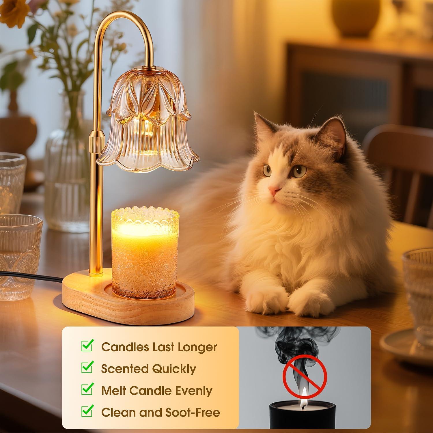 Lámpara Calentadora de Velas Pfxud con Temporizador y Altura Ajustable