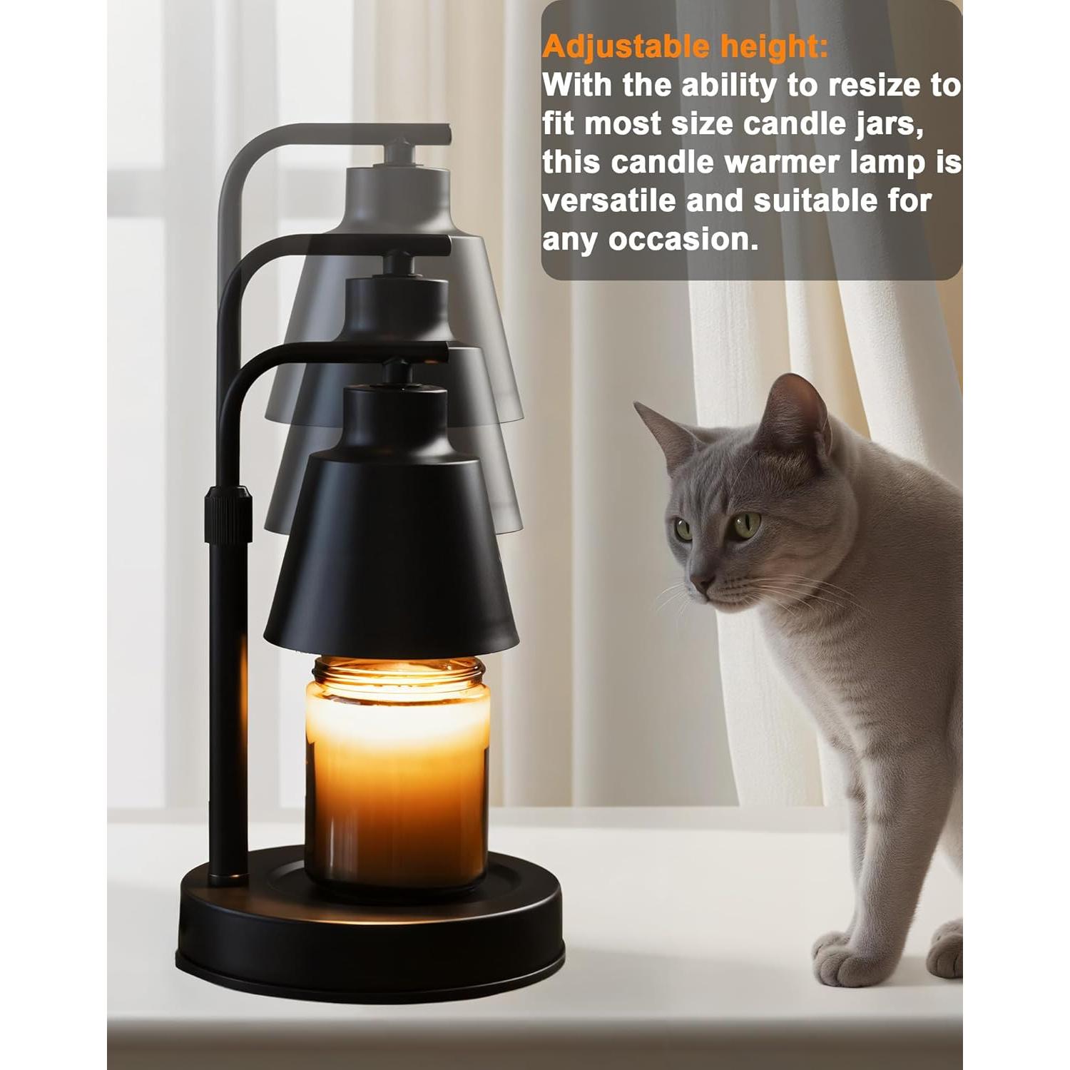 Lámpara Calentadora de Velas HONGZZI Ajustable con Temporizador