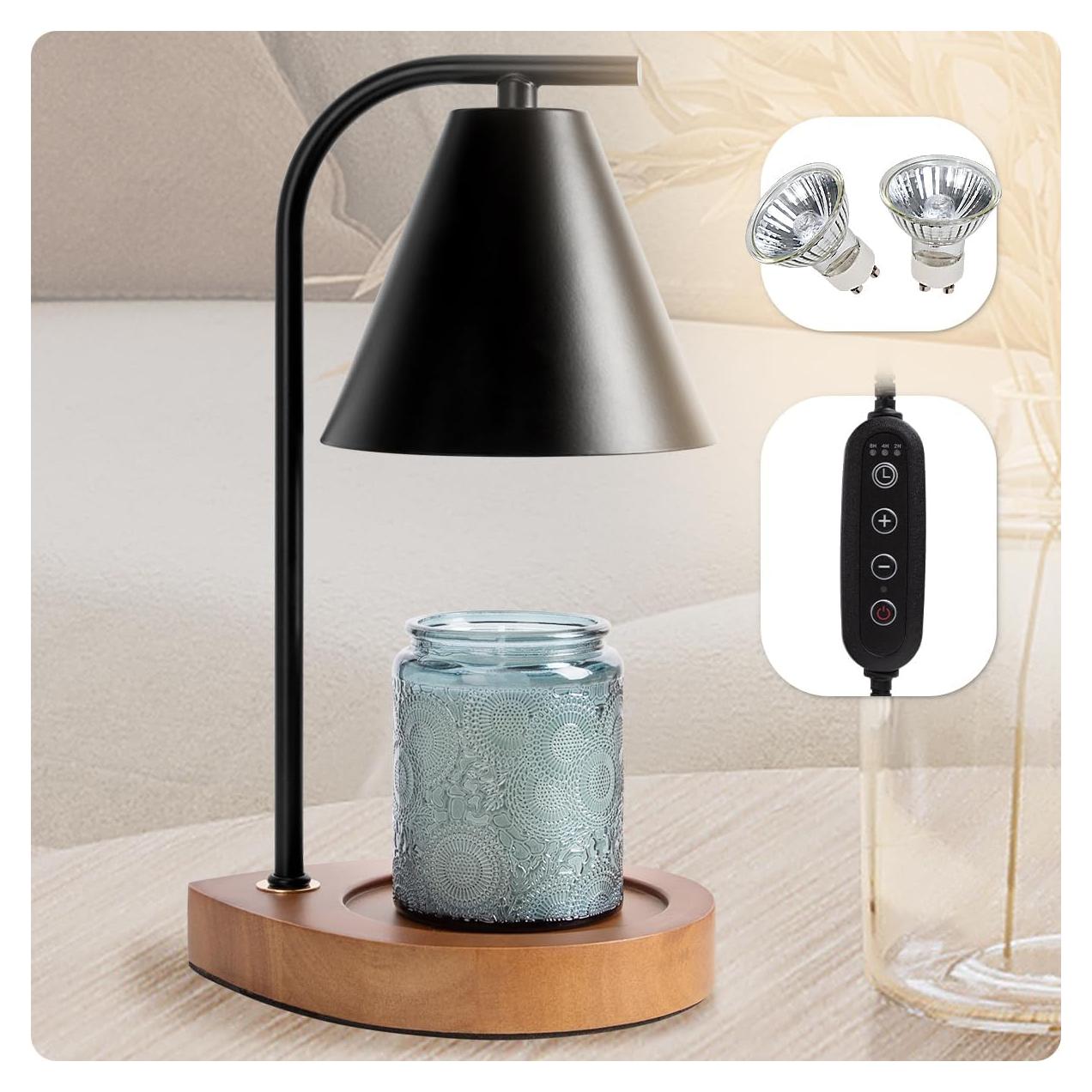 Lámpara Calentadora de Velas Aimoptg Retro con Regulador y Temporizador