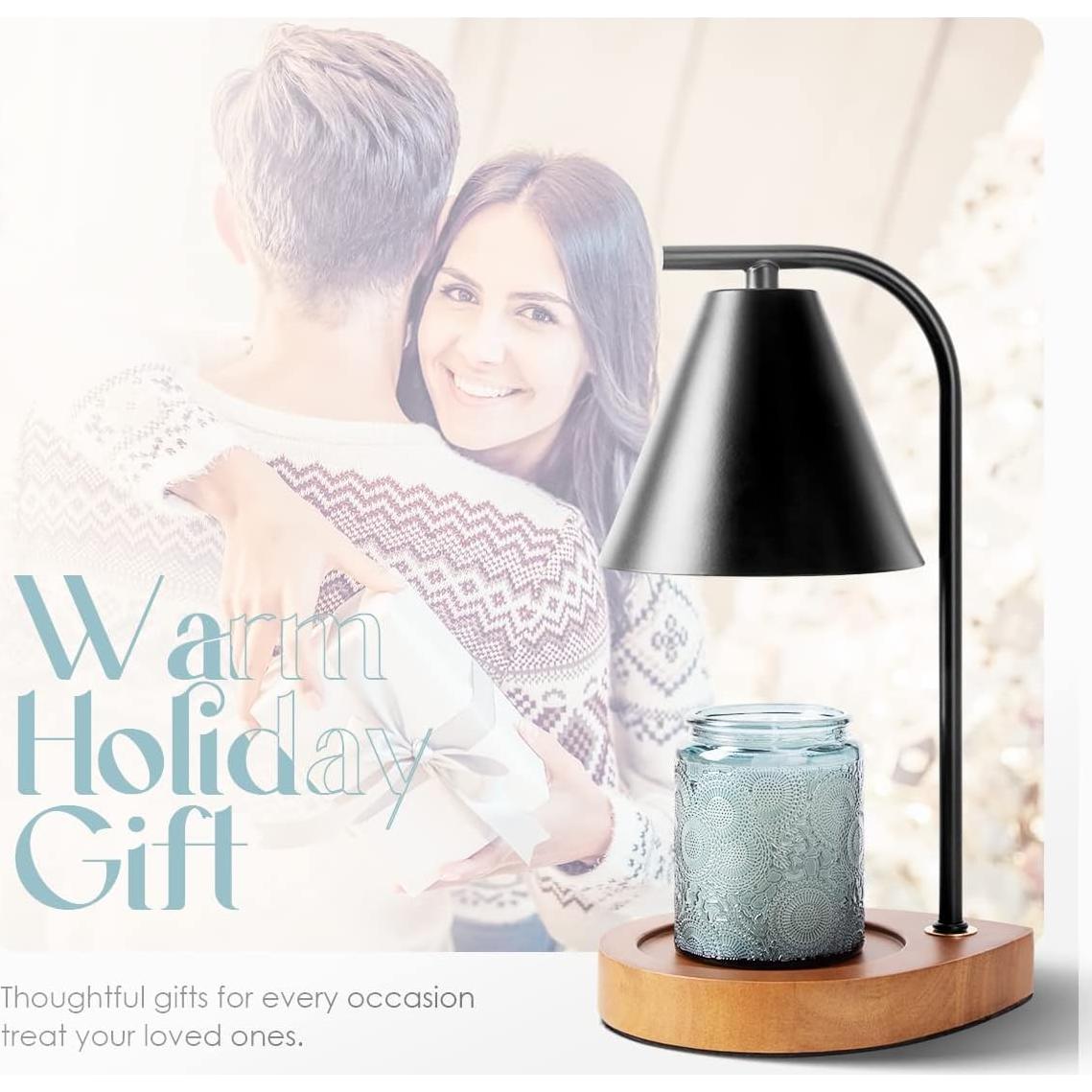 Lámpara Calentadora de Velas Aimoptg Retro con Regulador y Temporizador