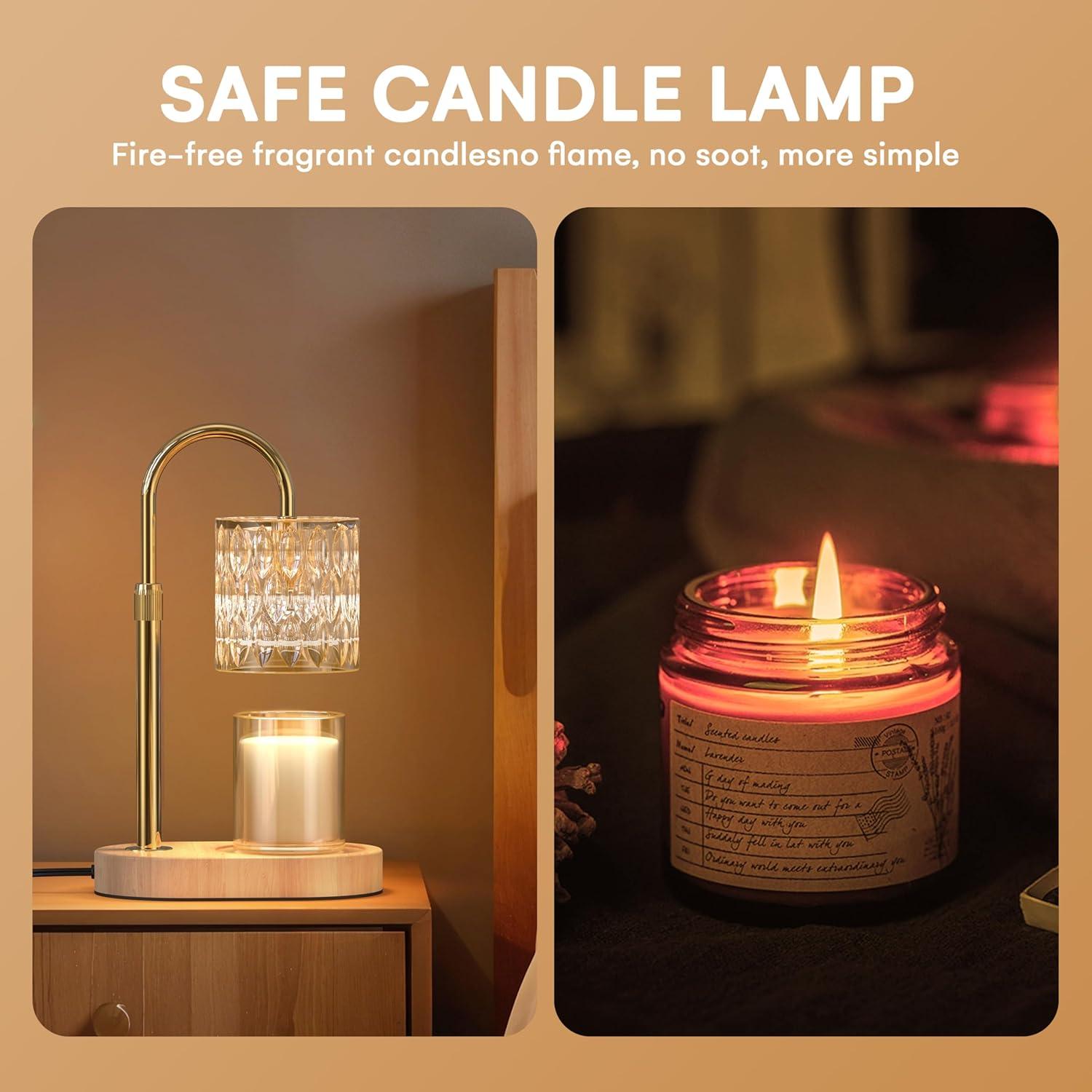 Lámpara Calentadora de Velas DIMFLEXE con Temporizador y Altura Ajustable