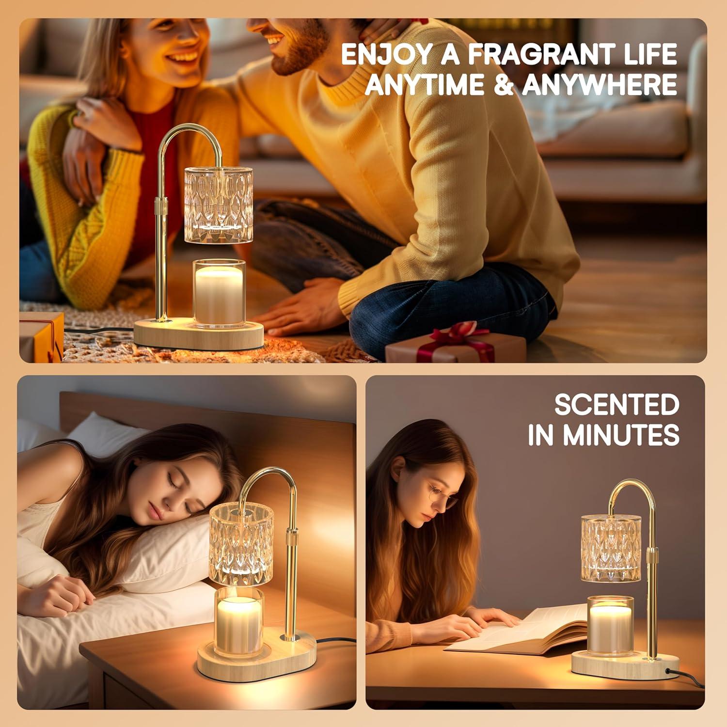 Lámpara Calentadora de Velas DIMFLEXE con Temporizador y Altura Ajustable