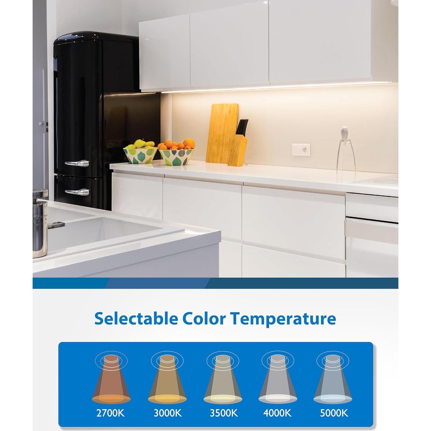 Luz LED 9" Nicor UCB1 Cableada Regulable 5W 350 Lúmenes