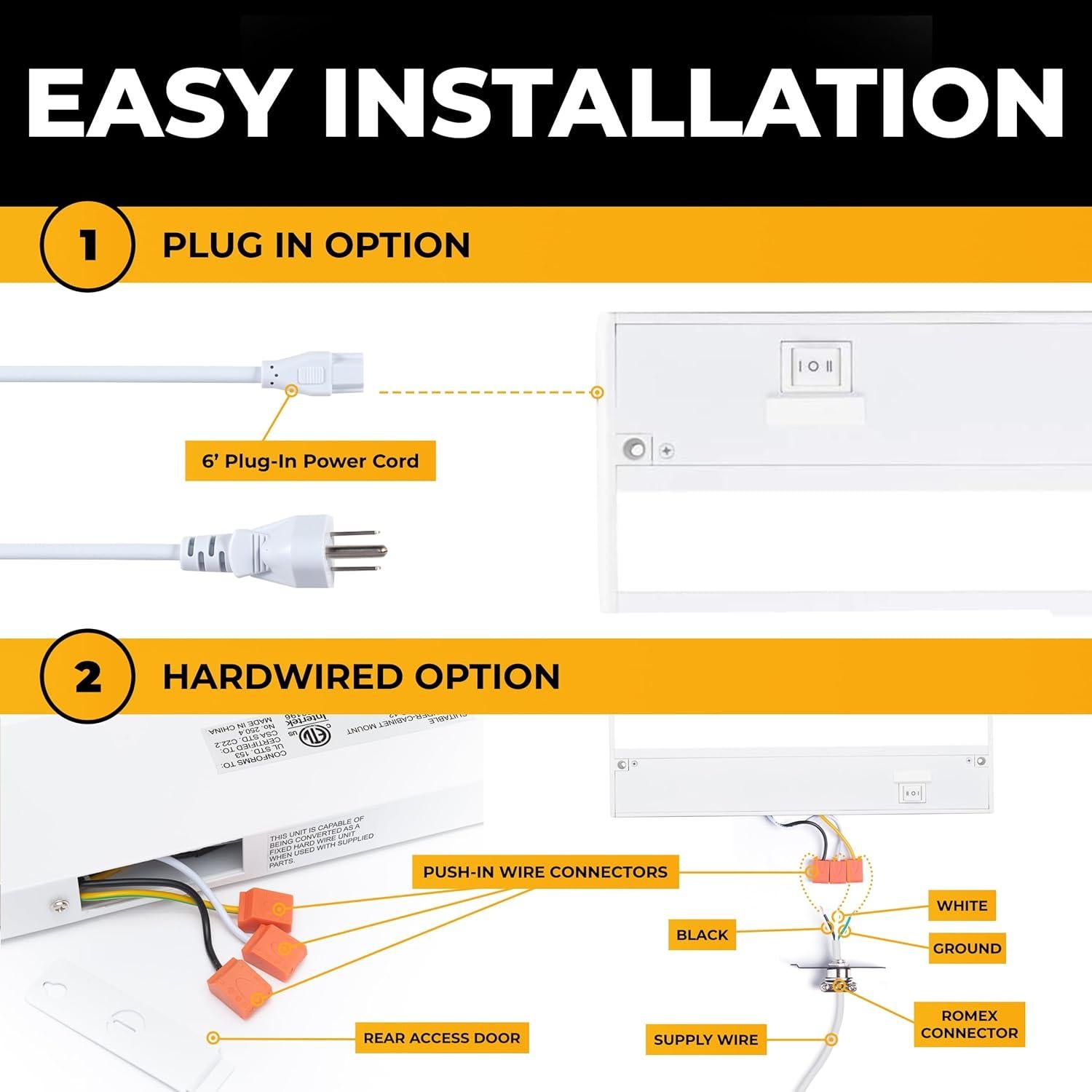 Iluminación LED Bajo Gabinete NSL 81.28 cm Regulable Blanco