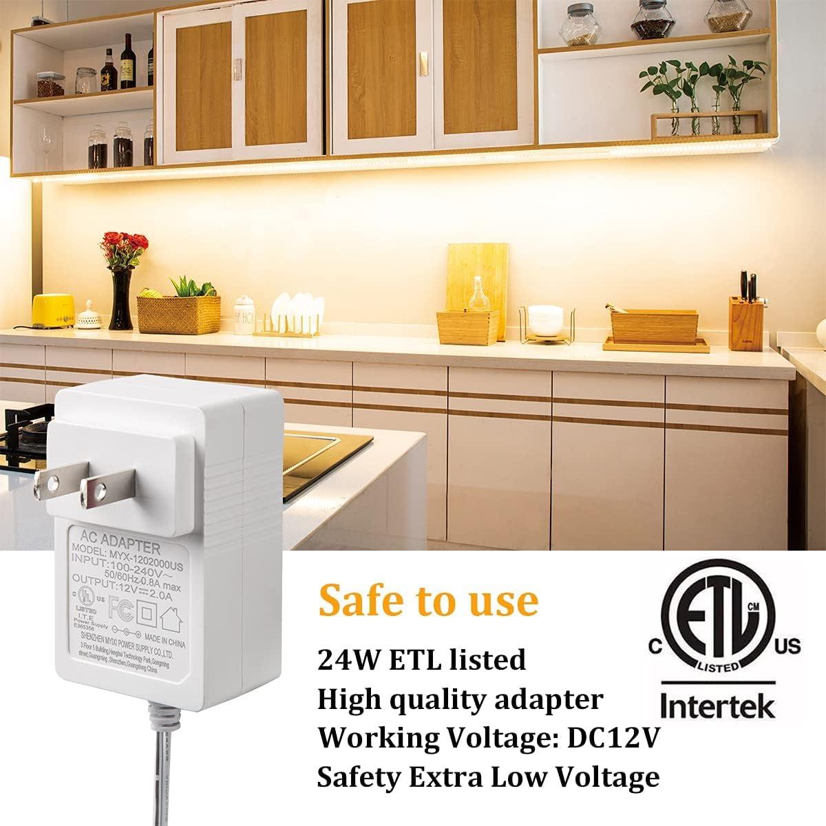 Iluminación Bajo Gabinete WOBANE 8PCS LED Tira 2700K Regulable