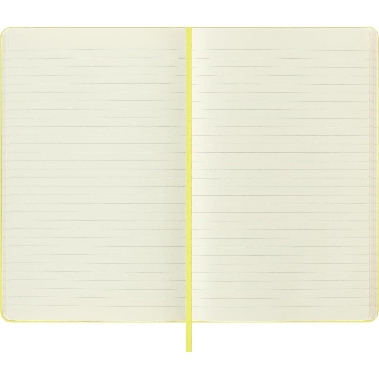 Cuaderno Moleskine Clásico Tapa Dura Grande Rayado Amarillo 240 Páginas