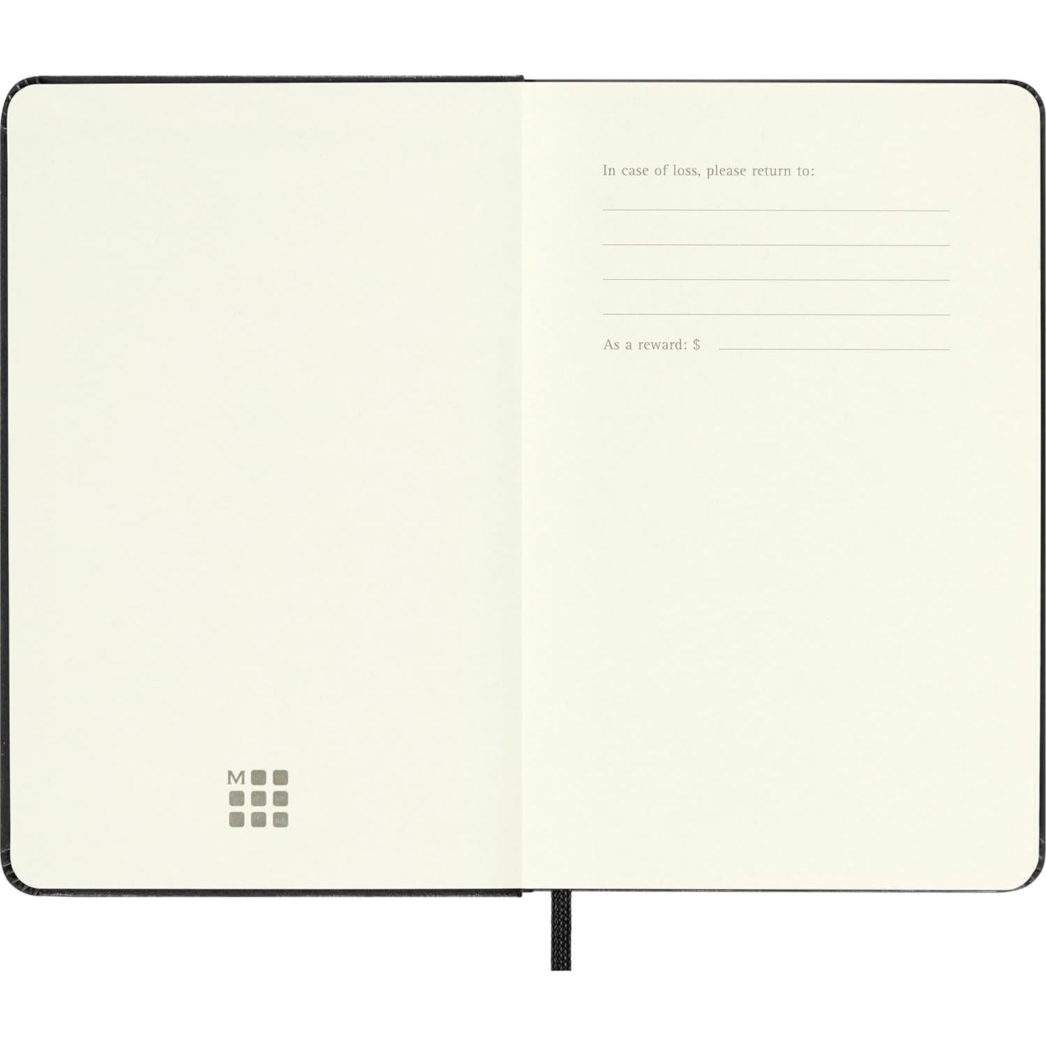 Cuaderno de Bocetos Moleskine Tapa Dura Pocket Negro 80 Páginas