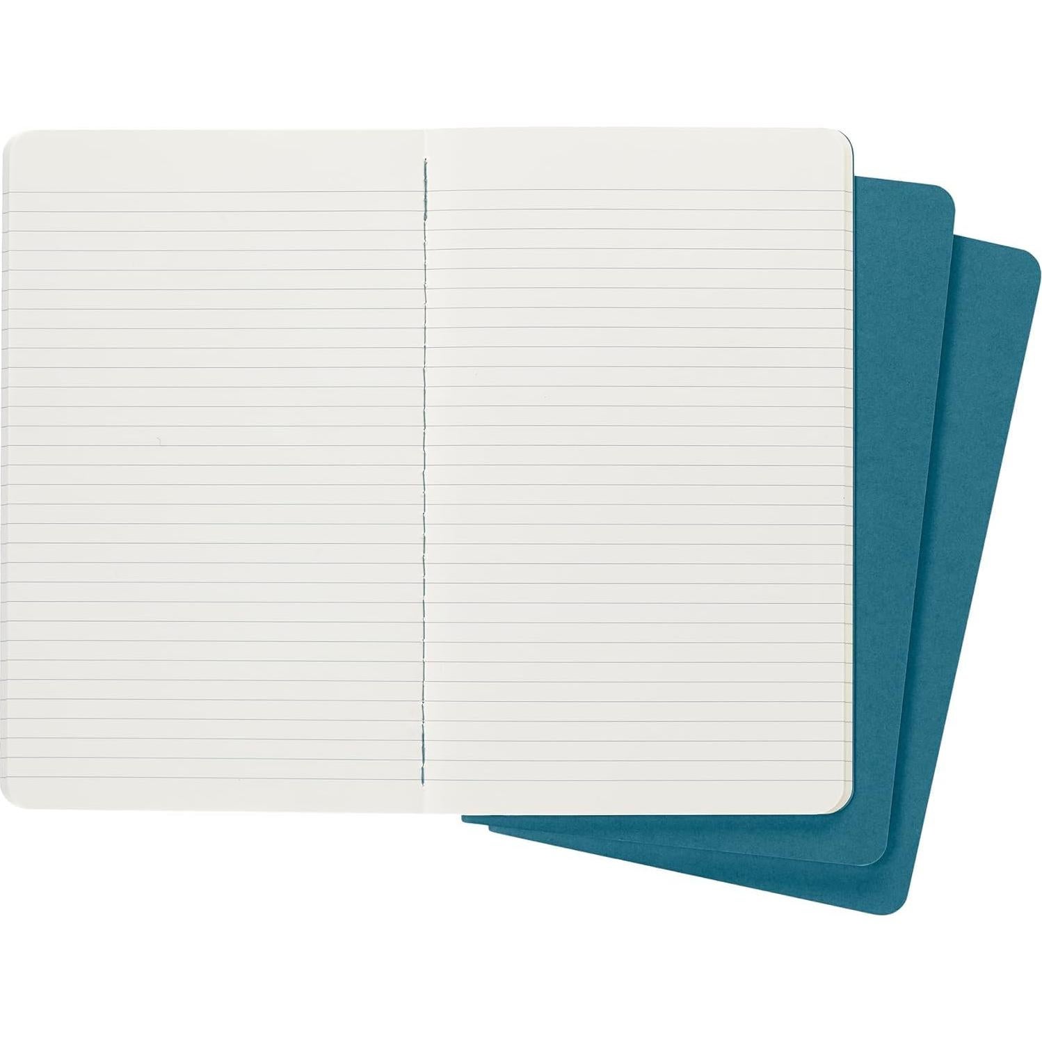 Cuaderno Moleskine Cahier Grande Azul Brisk 80 Páginas