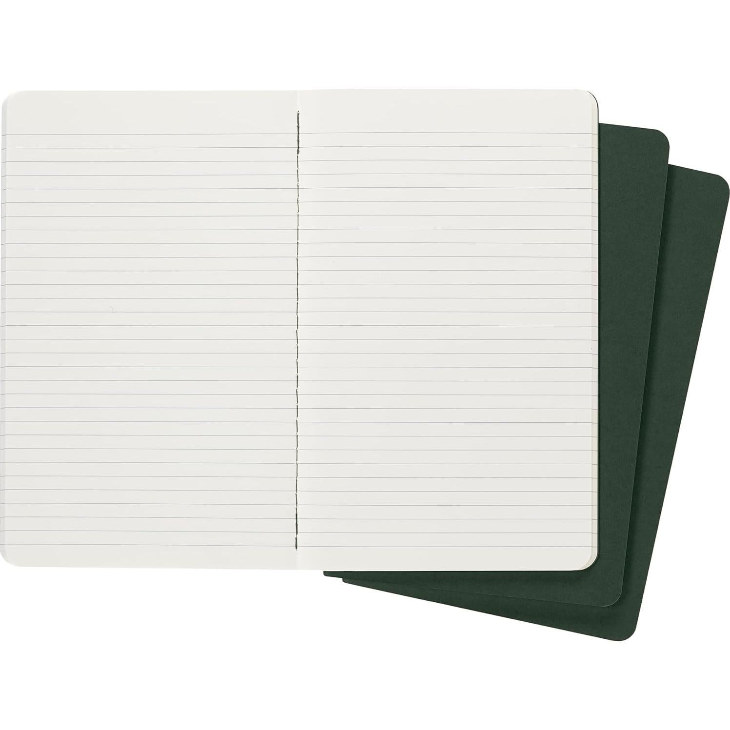 Cuadernos Moleskine Cahier Tapa Blanda Grande Verde Set 3