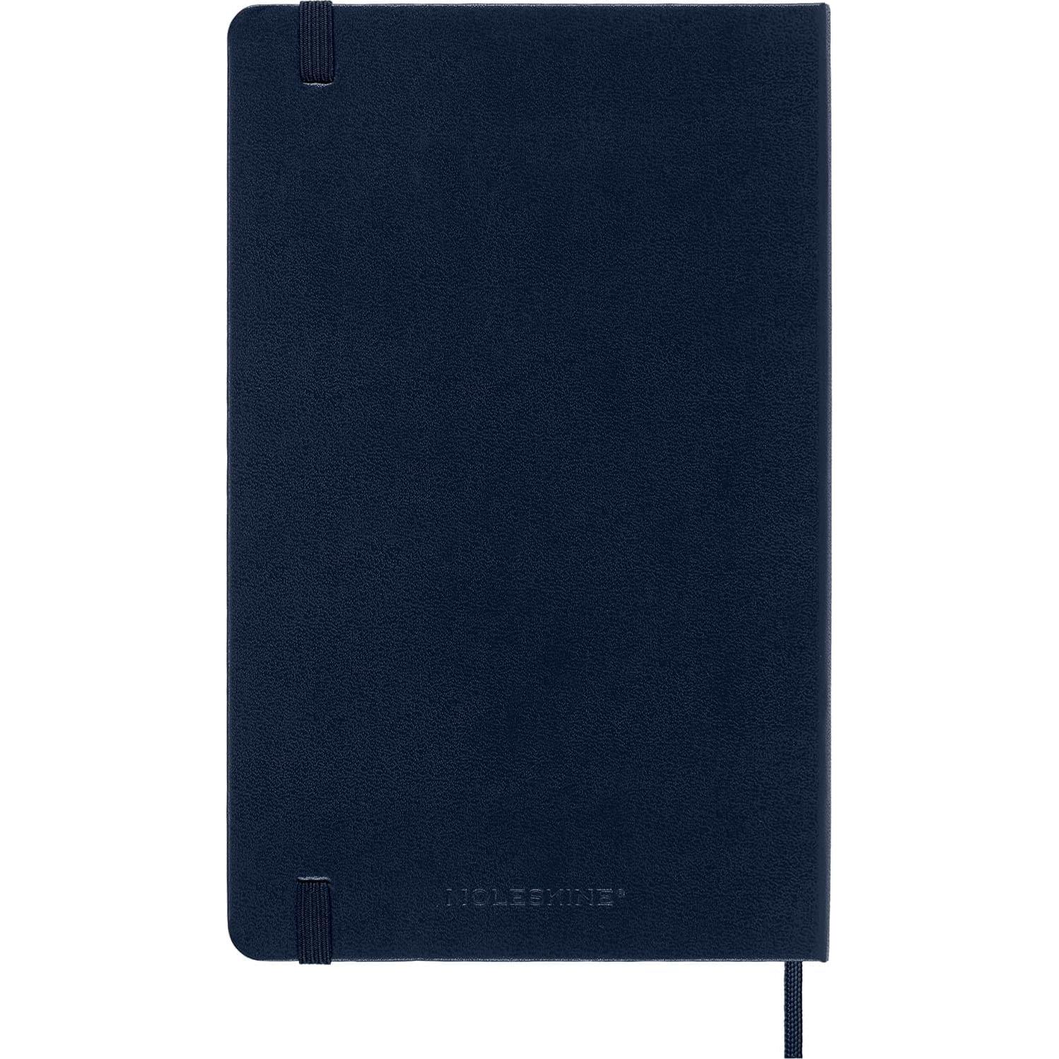 Cuaderno Clásico Moleskine Tapa Dura Grande Azul Zafiro 240 Páginas