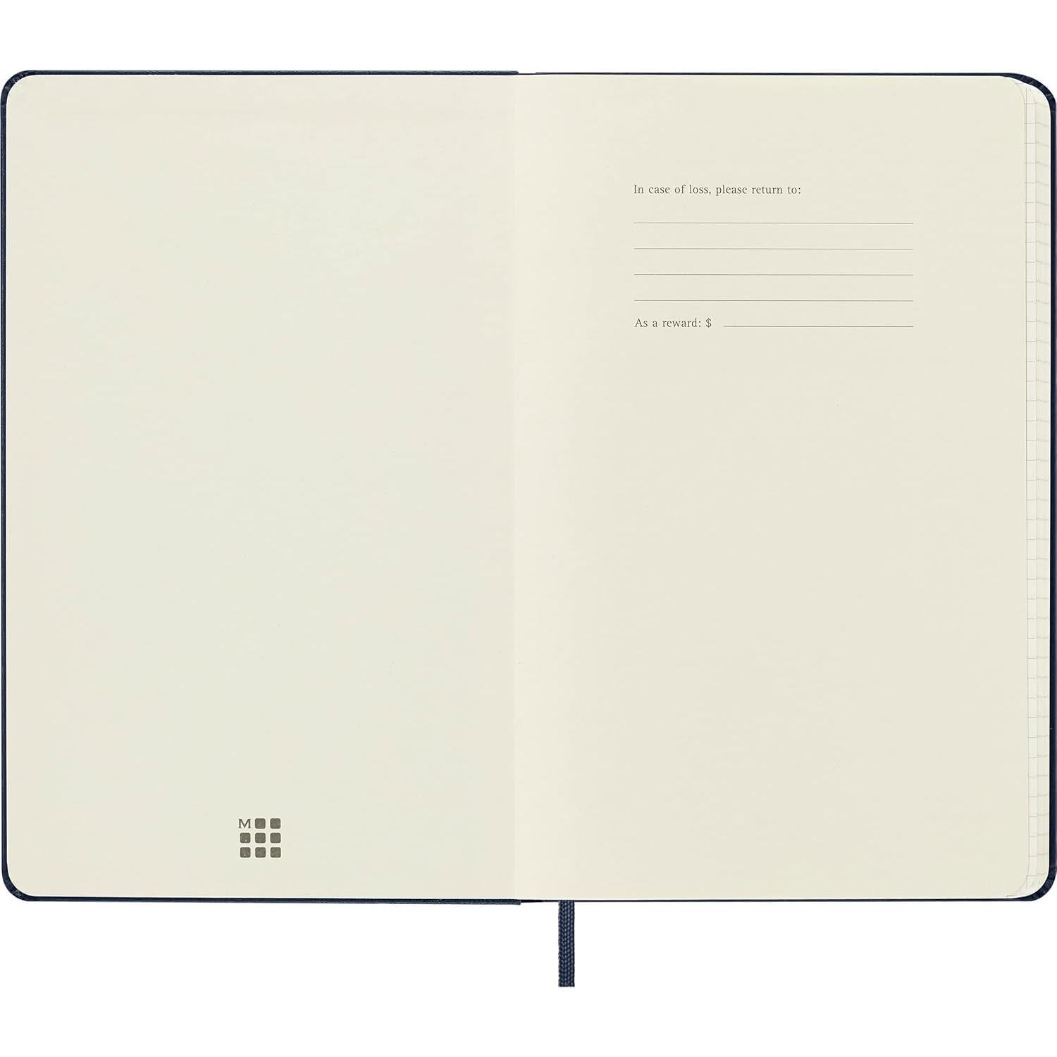 Cuaderno Clásico Moleskine Tapa Dura Grande Azul Zafiro 240 Páginas