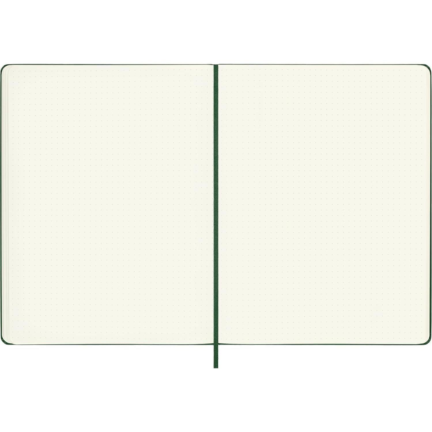Cuaderno Moleskine XL Punteado Verde Mirtillo Tapa Dura A4