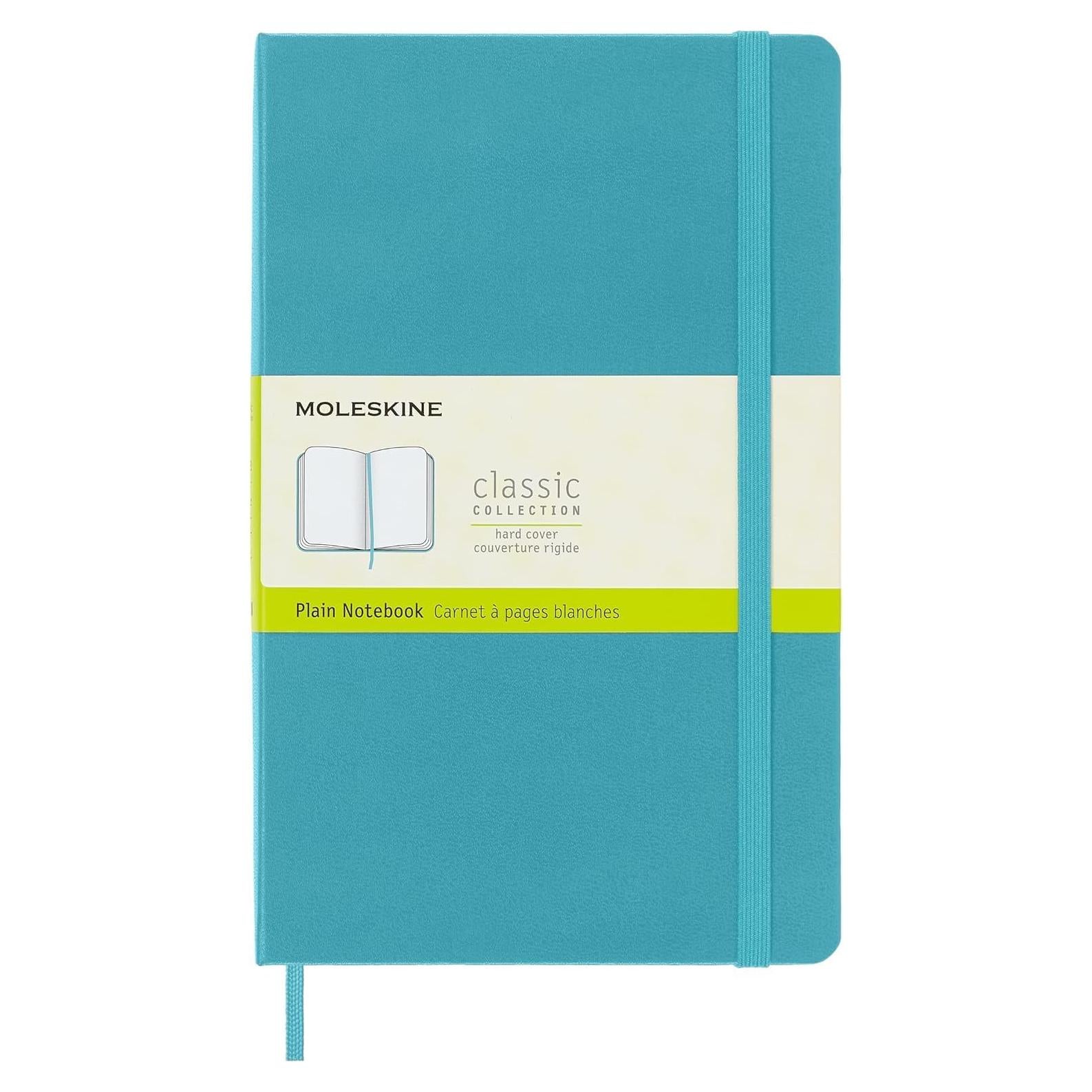 Cuaderno Moleskine Clásico Grande Tapa Dura Liso Azul 240 Páginas