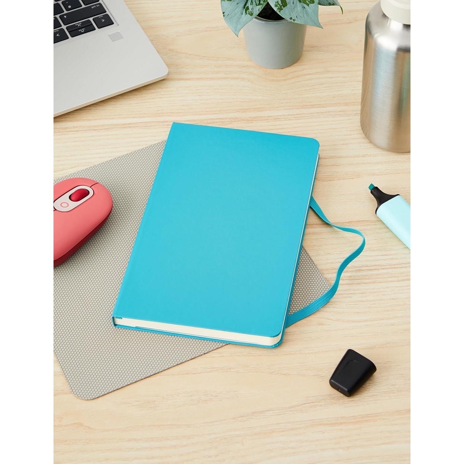 Cuaderno Moleskine Clásico Grande Tapa Dura Liso Azul 240 Páginas