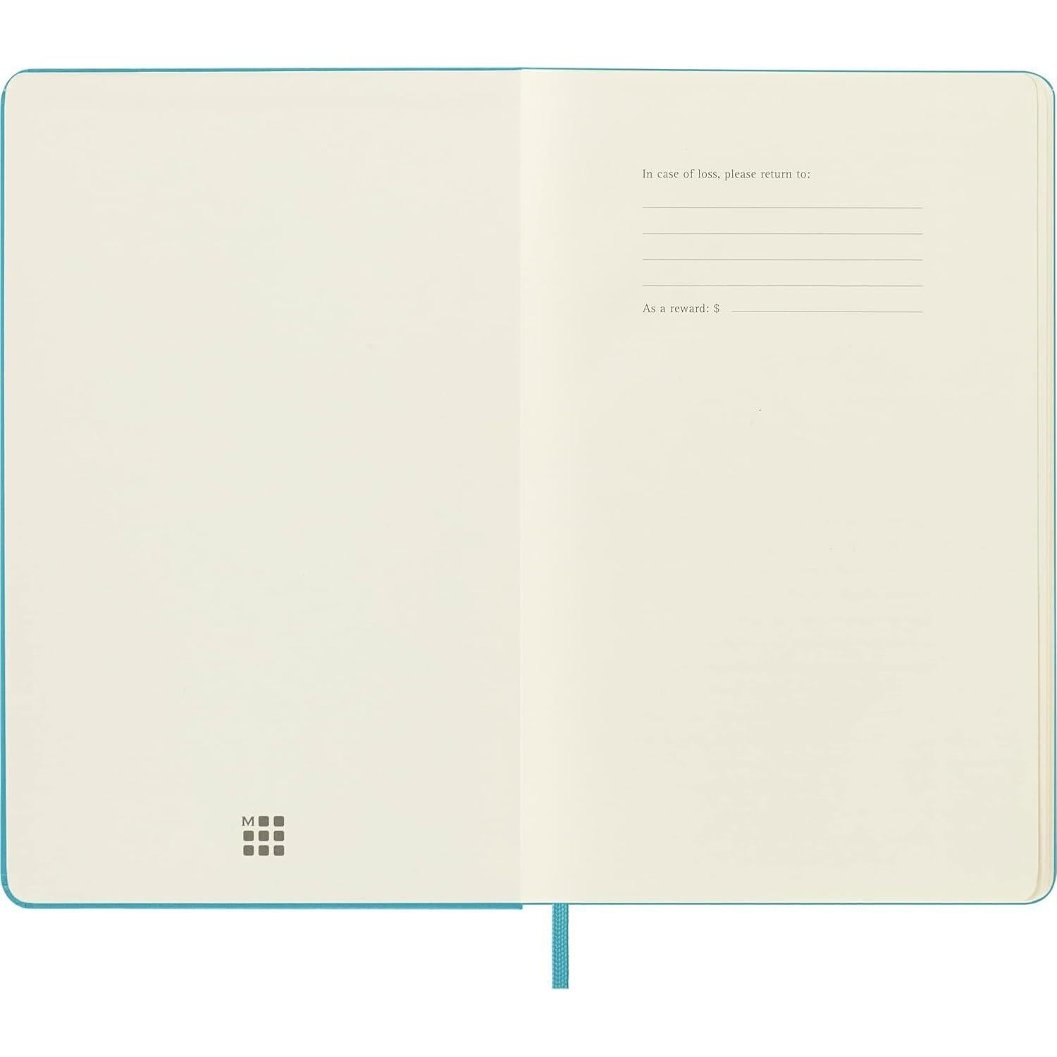 Cuaderno Moleskine Clásico Grande Tapa Dura Liso Azul 240 Páginas