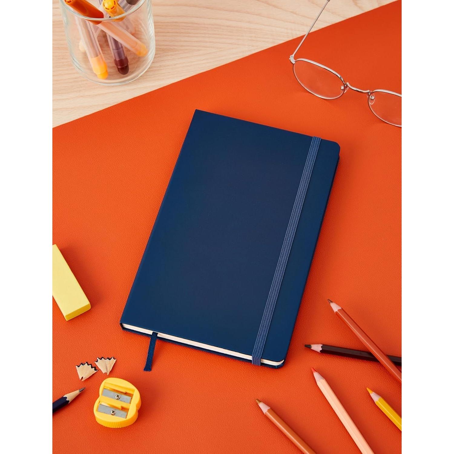 Cuaderno Moleskine Clásico Tapa Dura Grande Liso Azul 240 Páginas