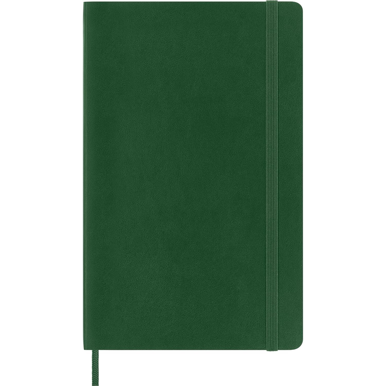 Cuaderno Moleskine Grande Verde Mirtillo Sin Rayas 192 Páginas
