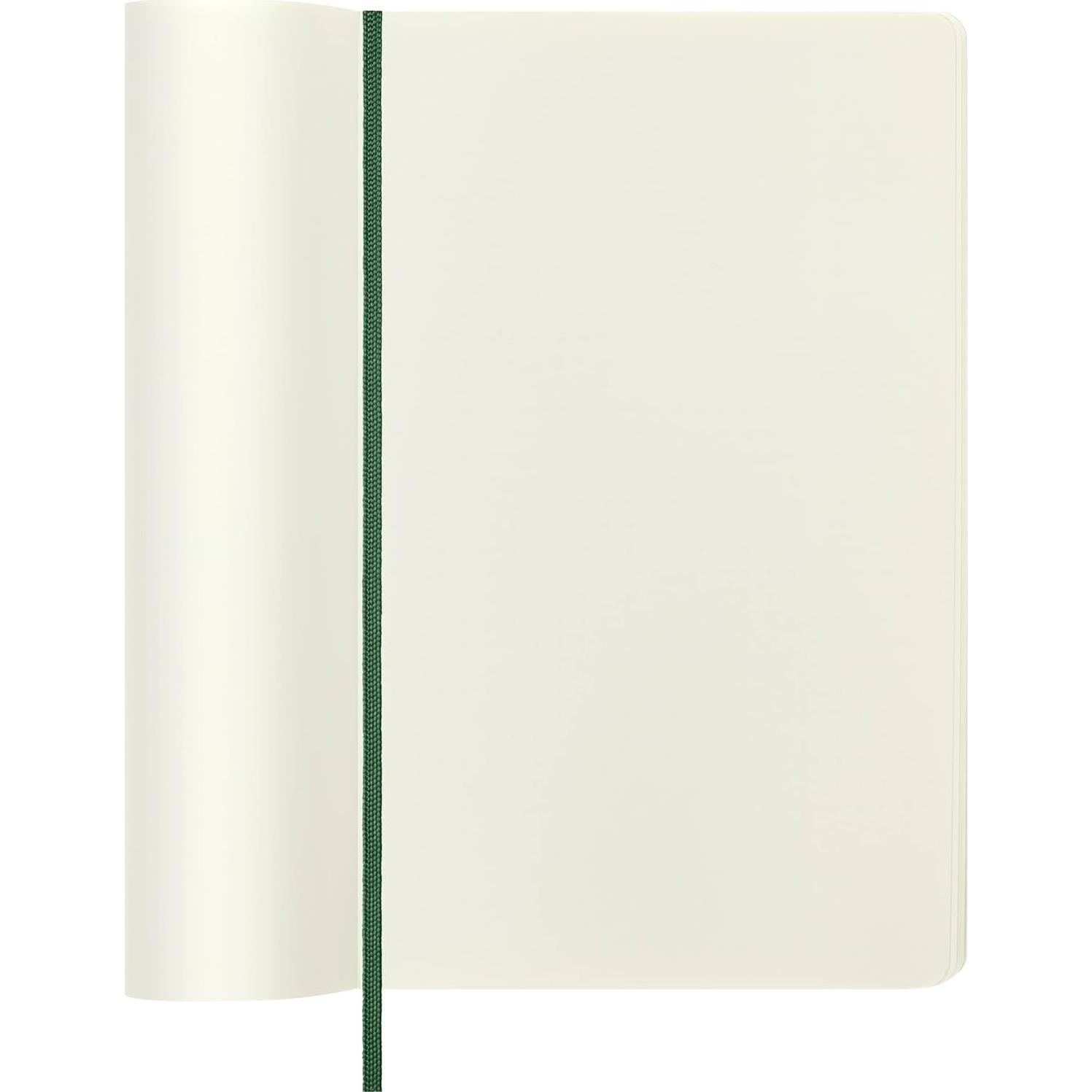 Cuaderno Moleskine Grande Verde Mirtillo Sin Rayas 192 Páginas