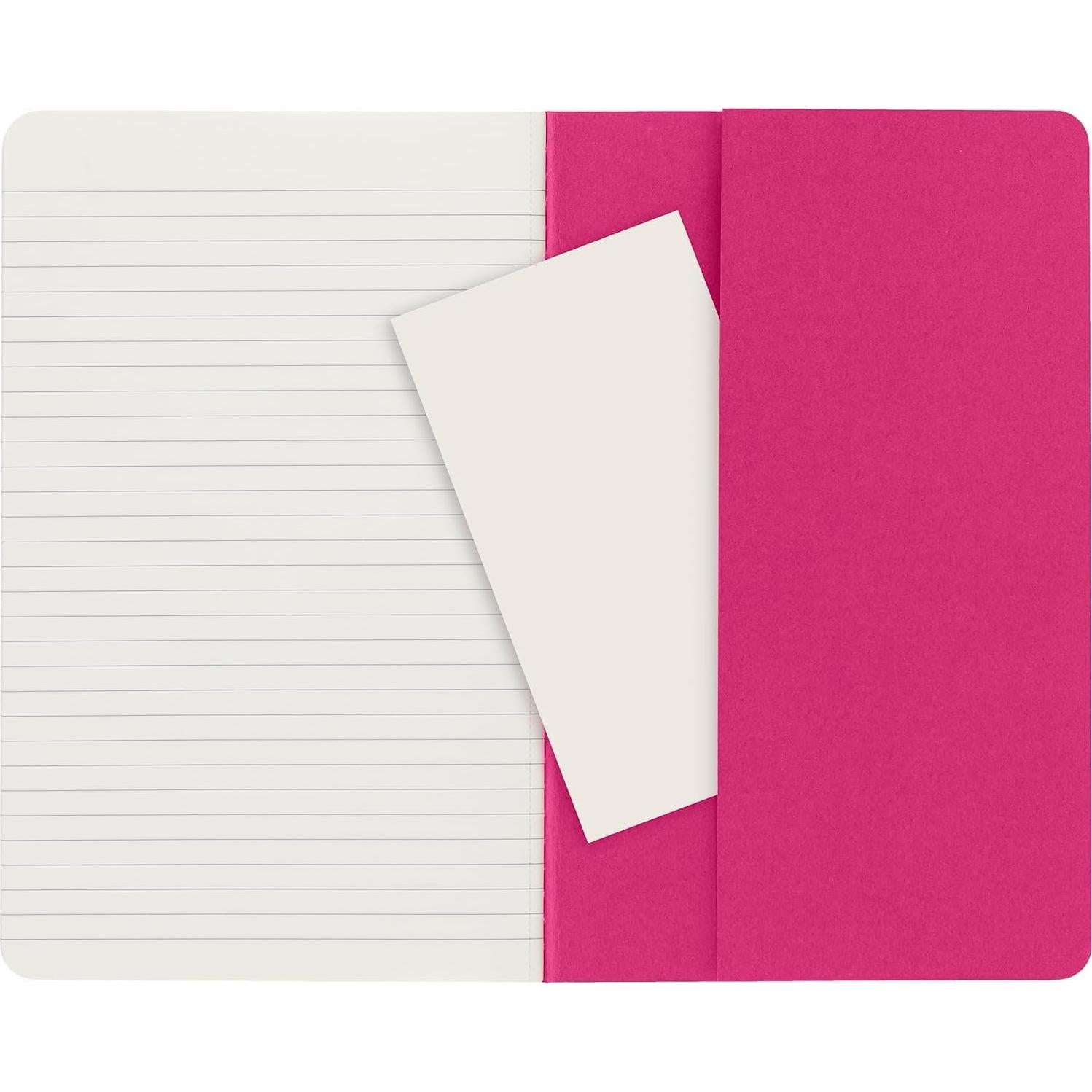 Cuaderno Moleskine Cahier Grande Rayado Rosa 80 Páginas