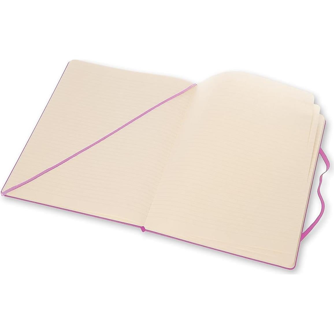 Cuaderno Moleskine Clásico XL Tapa Dura Rayado Magenta 192 Páginas