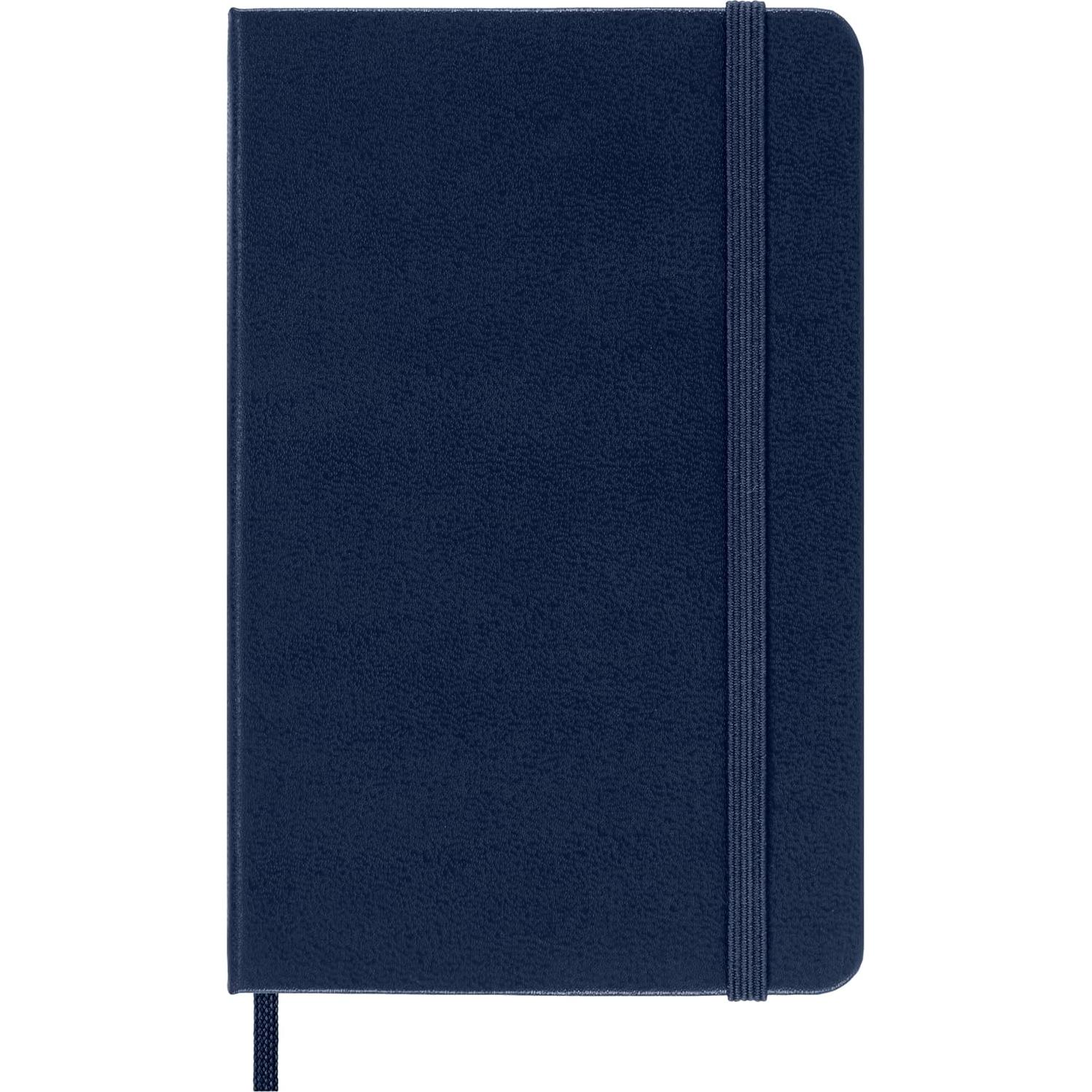 Cuaderno Moleskine Tapa Dura Pocket Rayado Azul Zafiro 192 Páginas