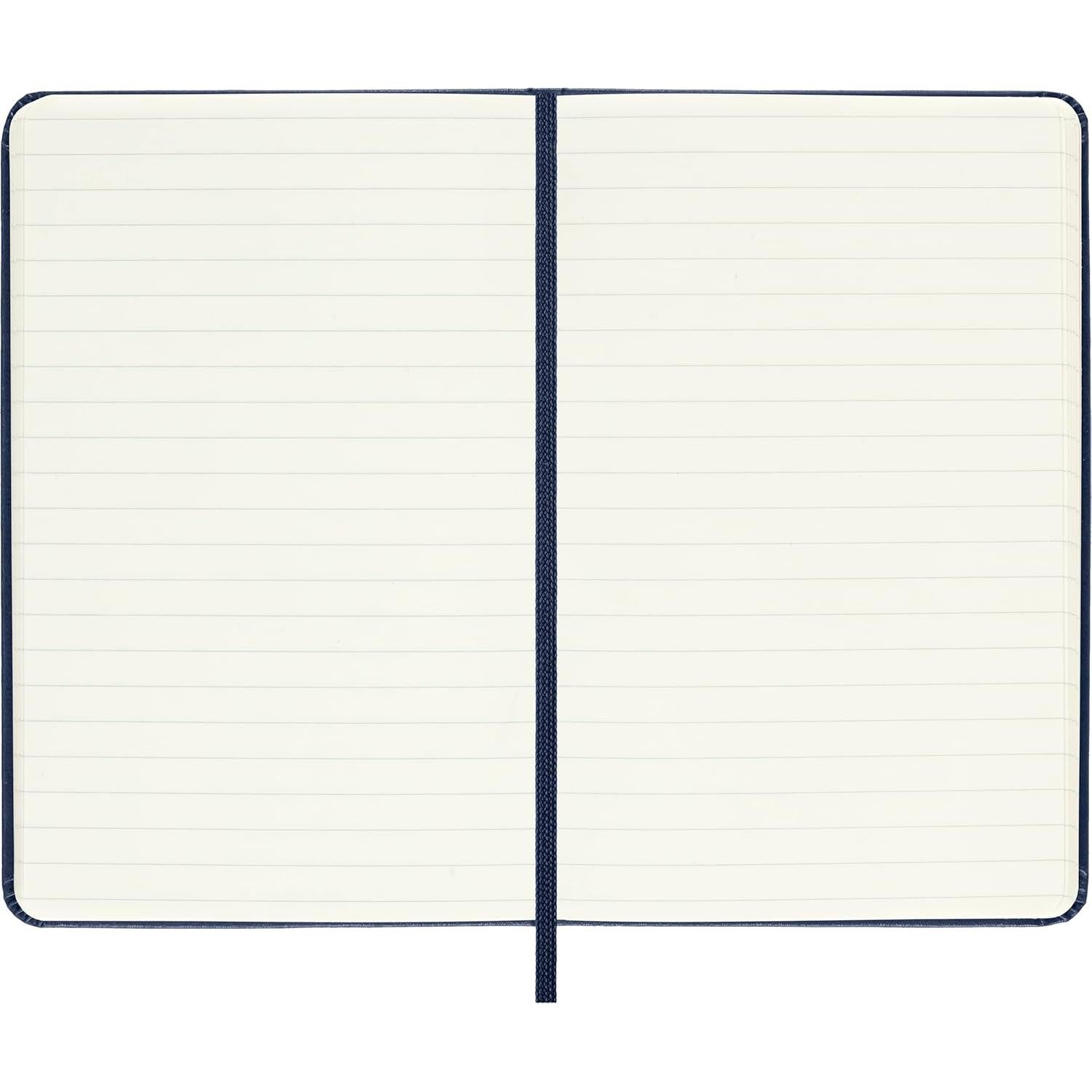 Cuaderno Moleskine Tapa Dura Pocket Rayado Azul Zafiro 192 Páginas