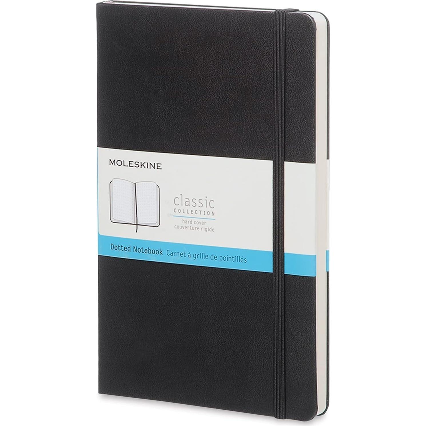 Cuaderno Moleskine Clásico Tapa Dura A6 Punteado Negro