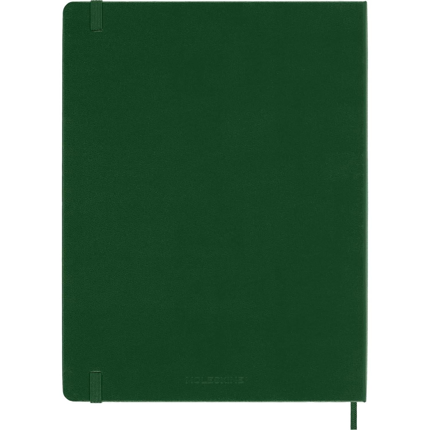 Cuaderno Moleskine Extra Grande Cuadrado Verde Mirtillo Tapa Dura