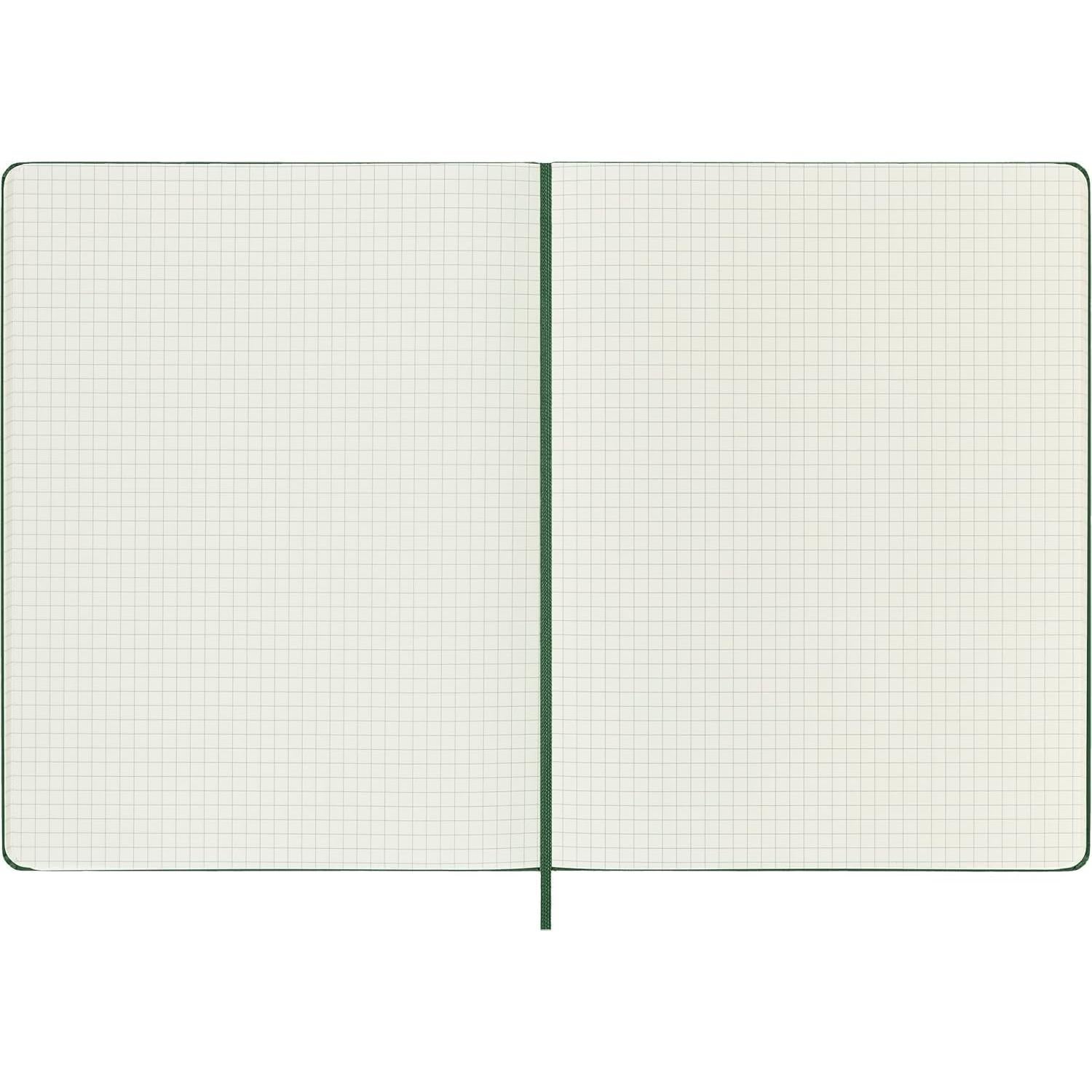Cuaderno Moleskine Extra Grande Cuadrado Verde Mirtillo Tapa Dura