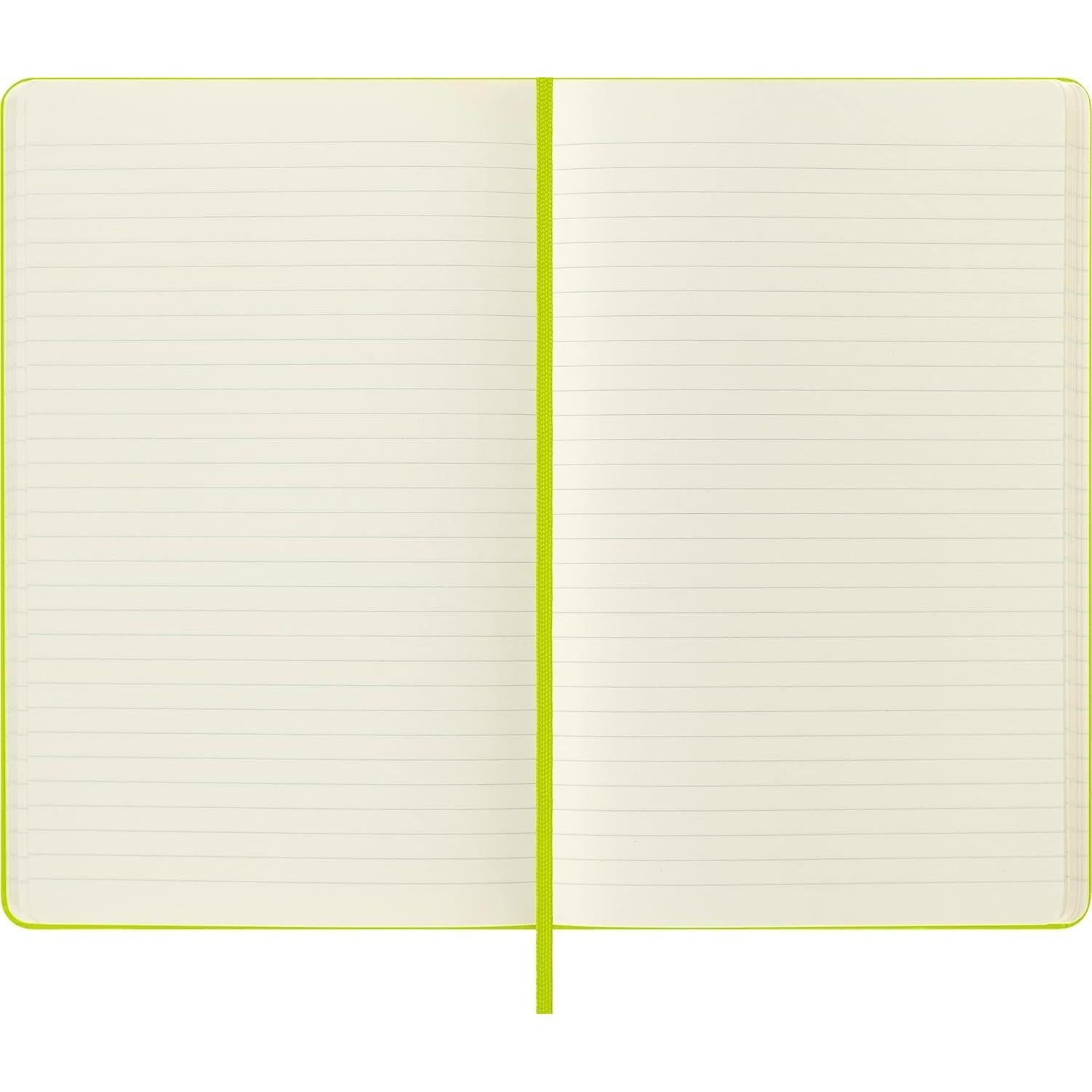 Cuaderno Moleskine Clásico Tapa Dura Grande Rayado Verde 240 Páginas
