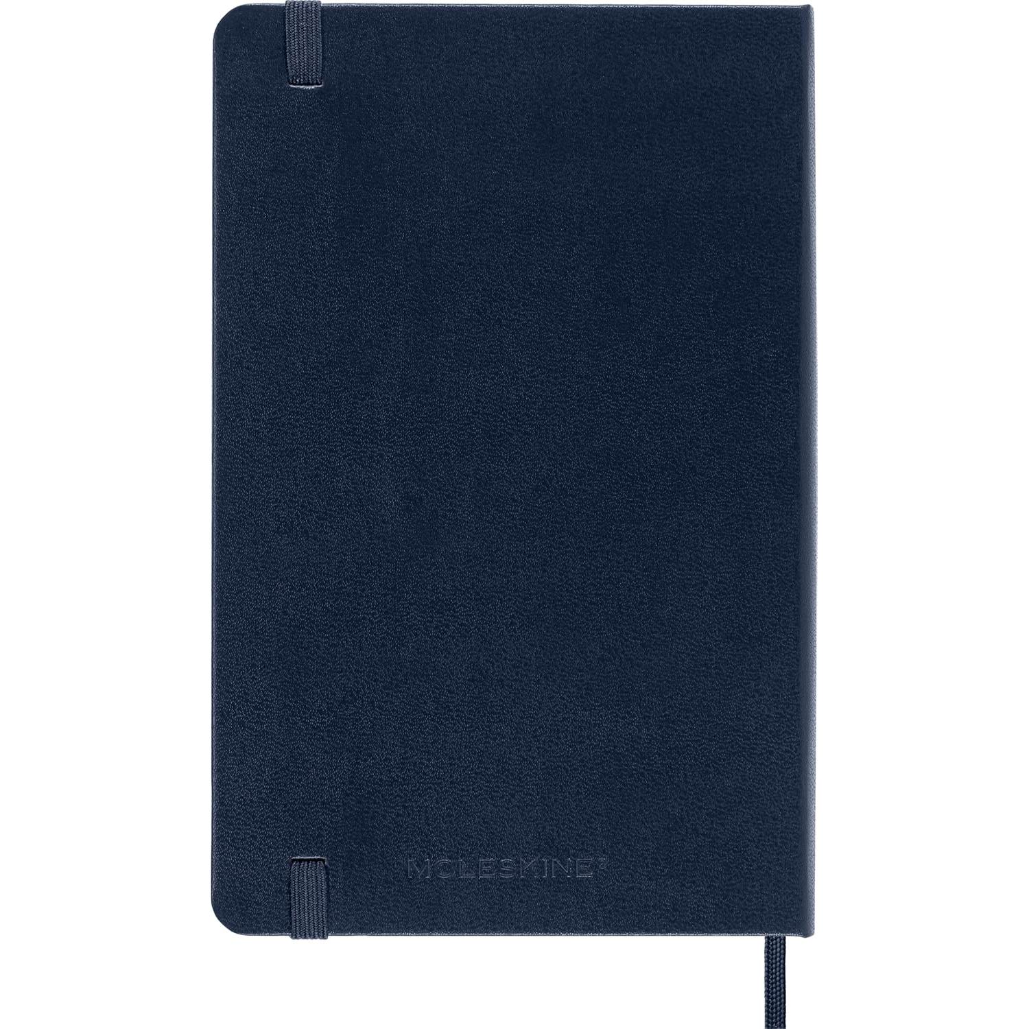Cuaderno Moleskine Clásico Mediano Rayado Azul Zafiro 208 Páginas