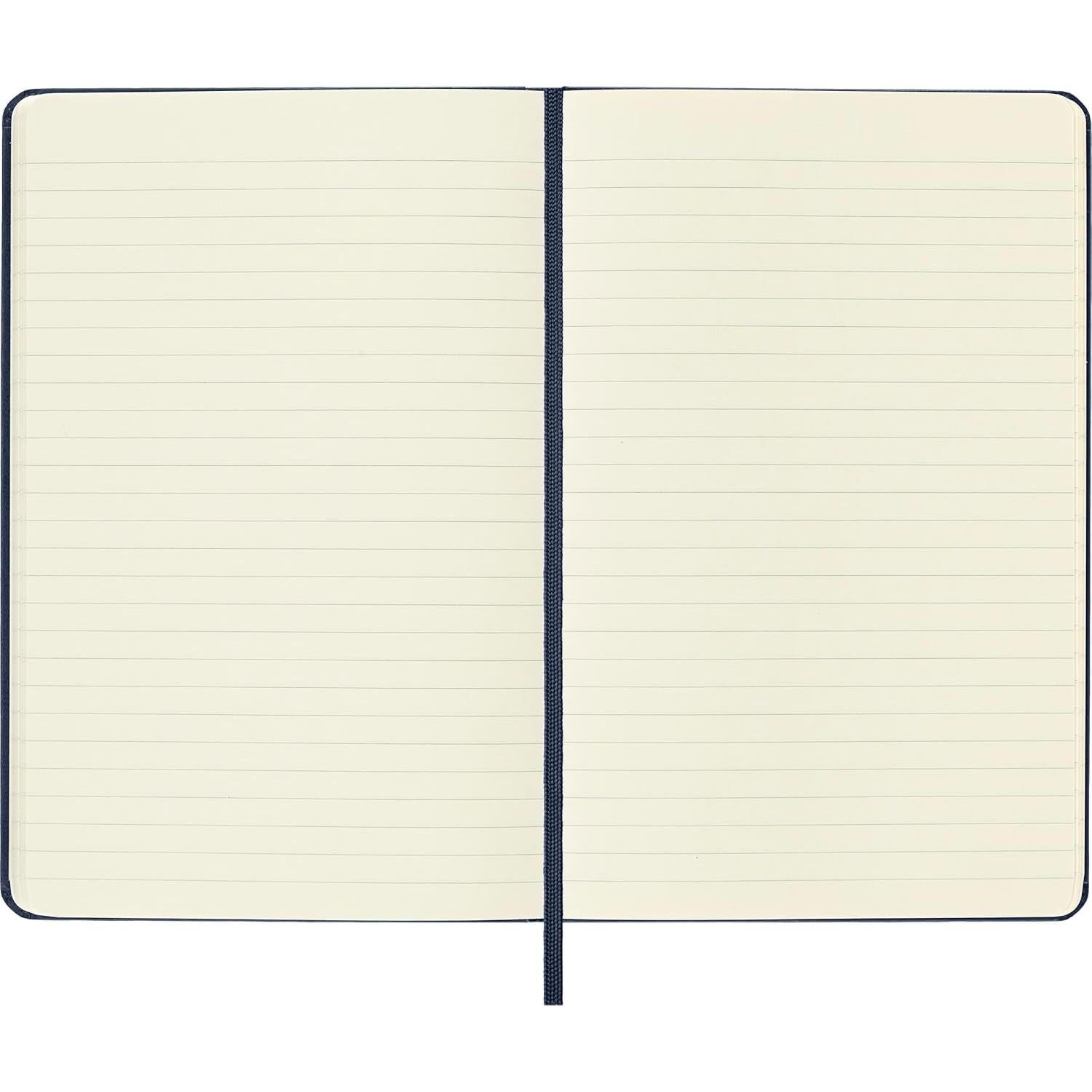 Cuaderno Moleskine Clásico Mediano Rayado Azul Zafiro 208 Páginas