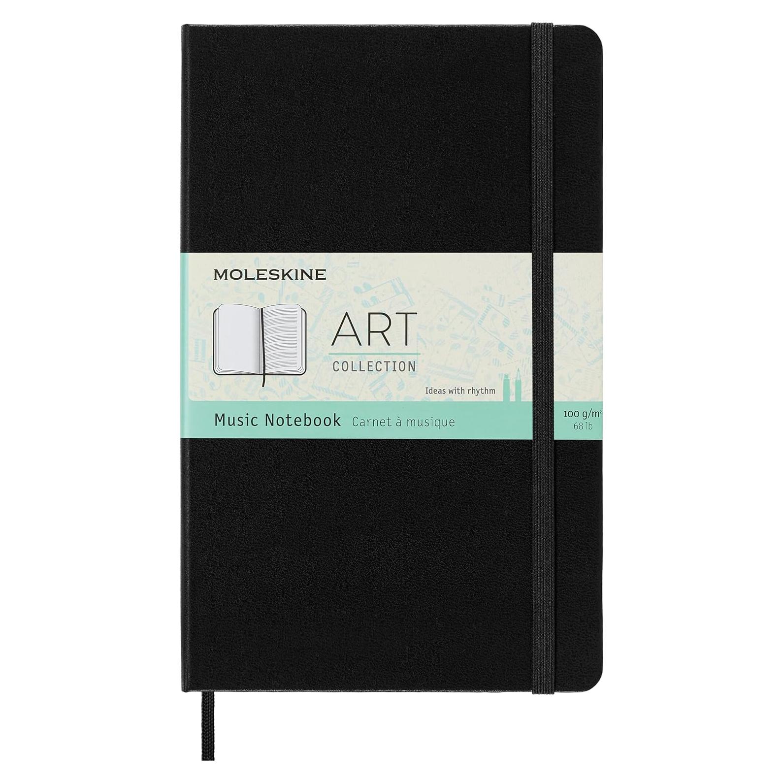 Cuaderno de Música Moleskine Grande Negro 192 Páginas