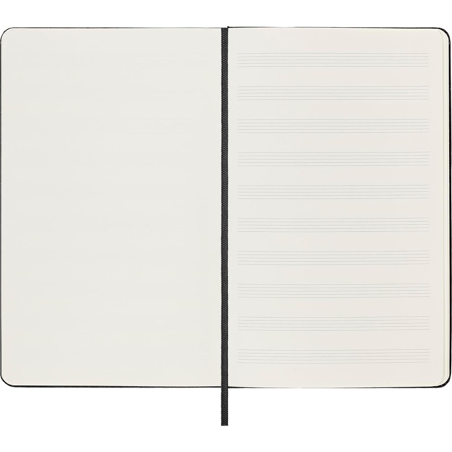 Cuaderno de Música Moleskine Grande Negro 192 Páginas