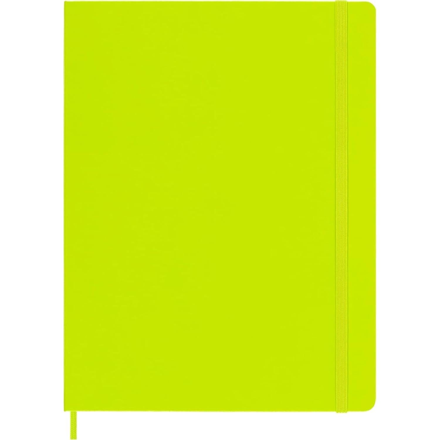 Cuaderno Moleskine Clásico XL Rayado Verde Limón 19x25cm