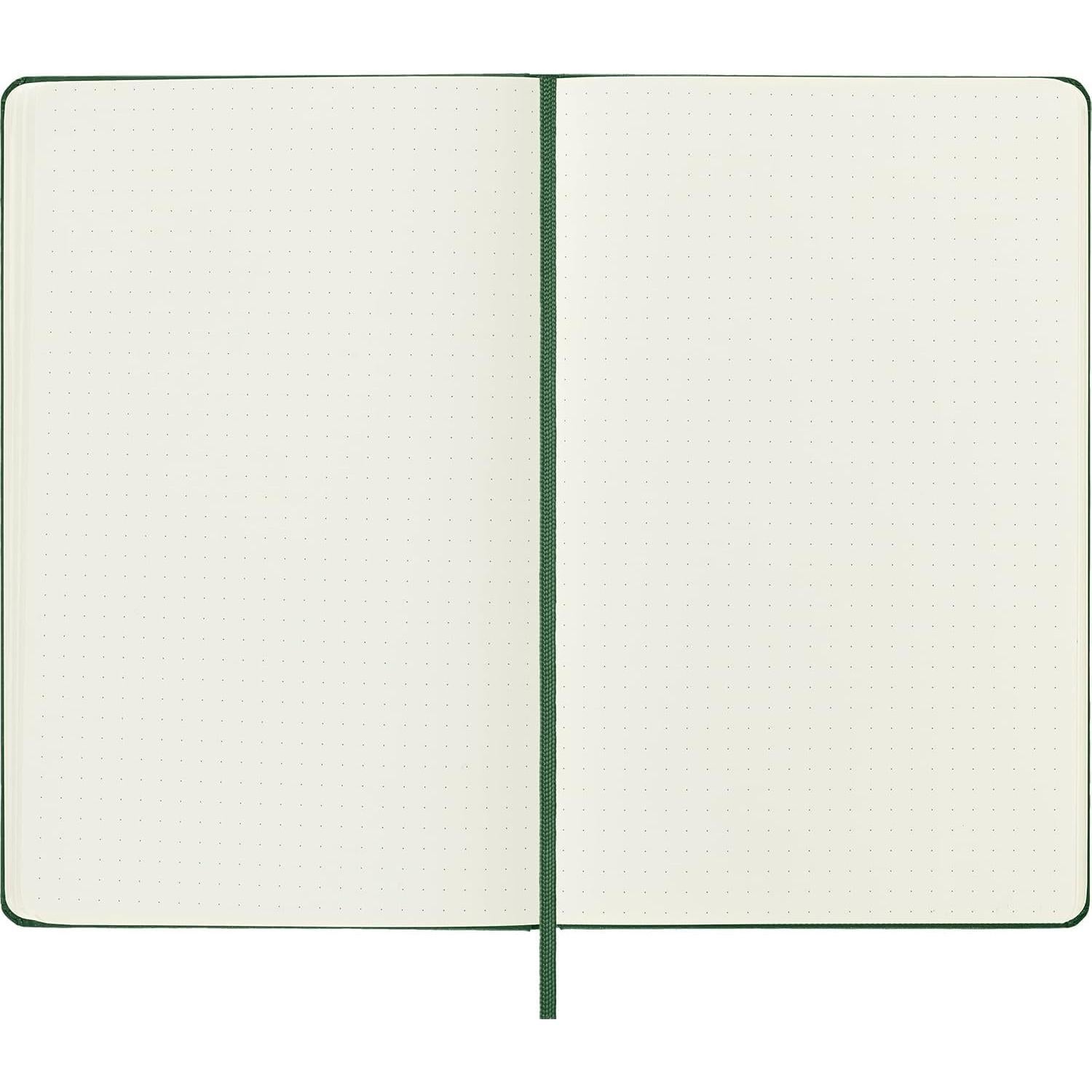 Cuaderno Moleskine Grande Tapa Dura Punteado Verde Mirtillo