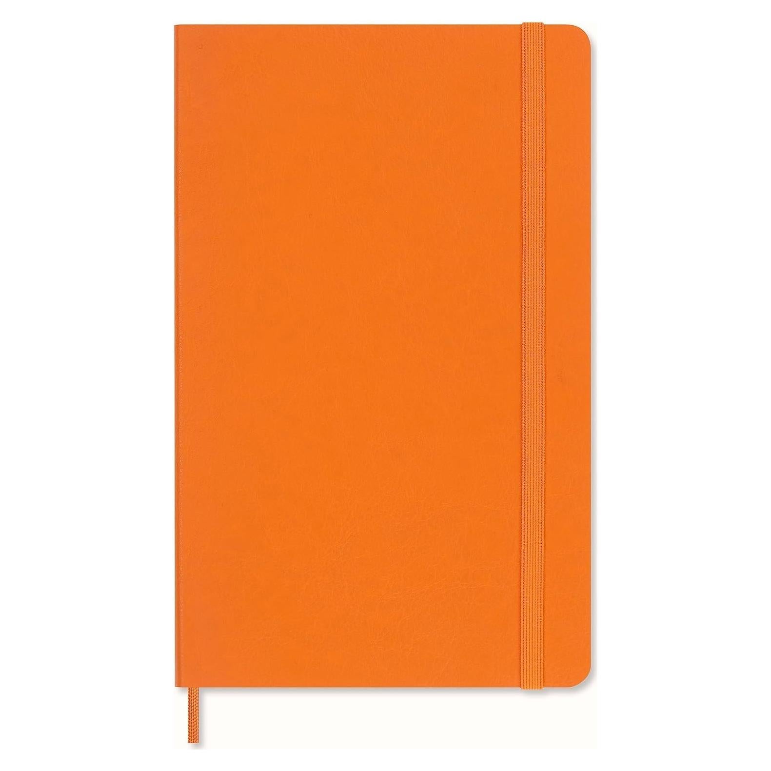 Cuaderno Moleskine Vegea Grande Rayado Naranja 12.7x20.3cm