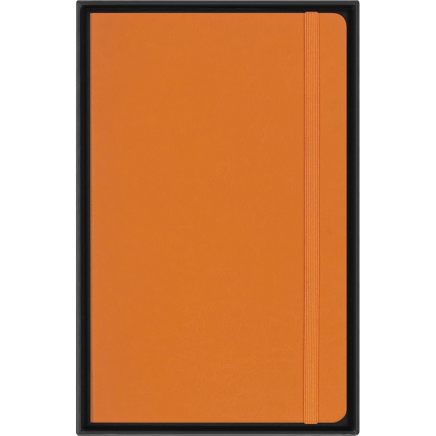 Cuaderno Moleskine Vegea Grande Rayado Naranja 12.7x20.3cm