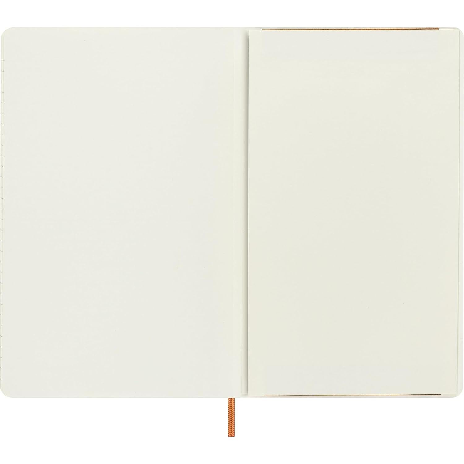 Cuaderno Moleskine Vegea Grande Rayado Naranja 12.7x20.3cm