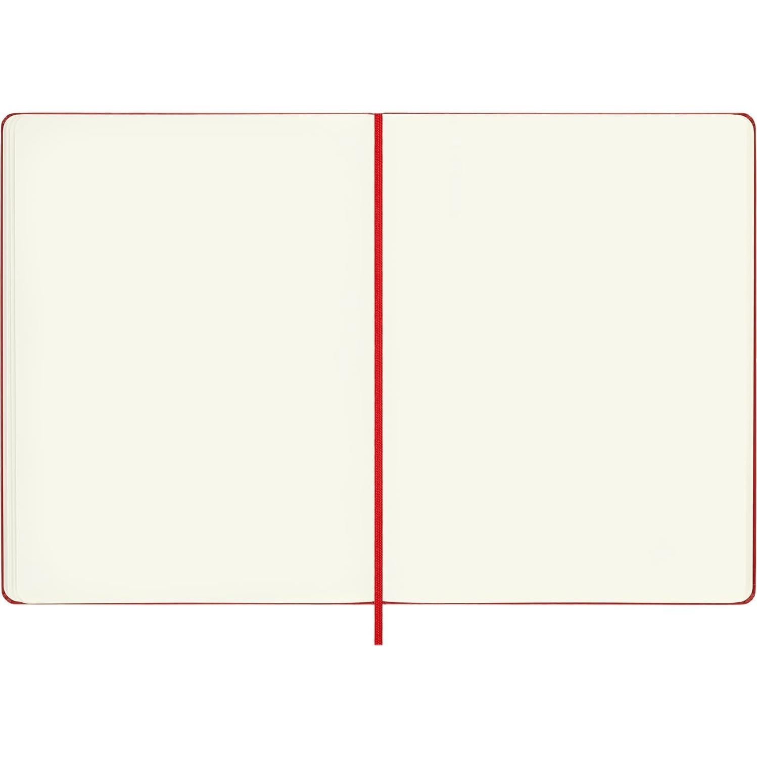 Cuaderno Moleskine XL Tapa Dura Liso Rojo 192 Páginas 19x25cm