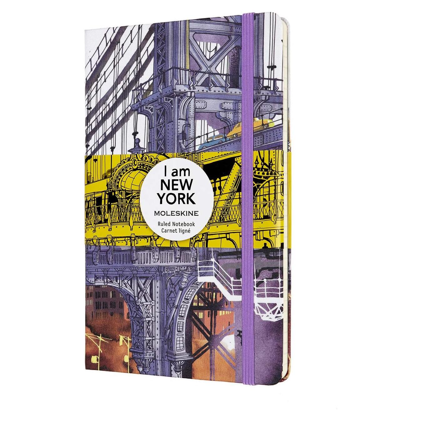 Cuaderno Moleskine Edición Limitada Soy Nueva York Grande Rayado