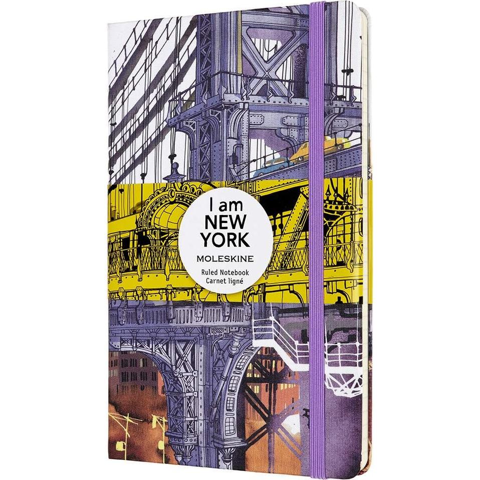 Cuaderno Moleskine Edición Limitada Soy Nueva York Grande Rayado