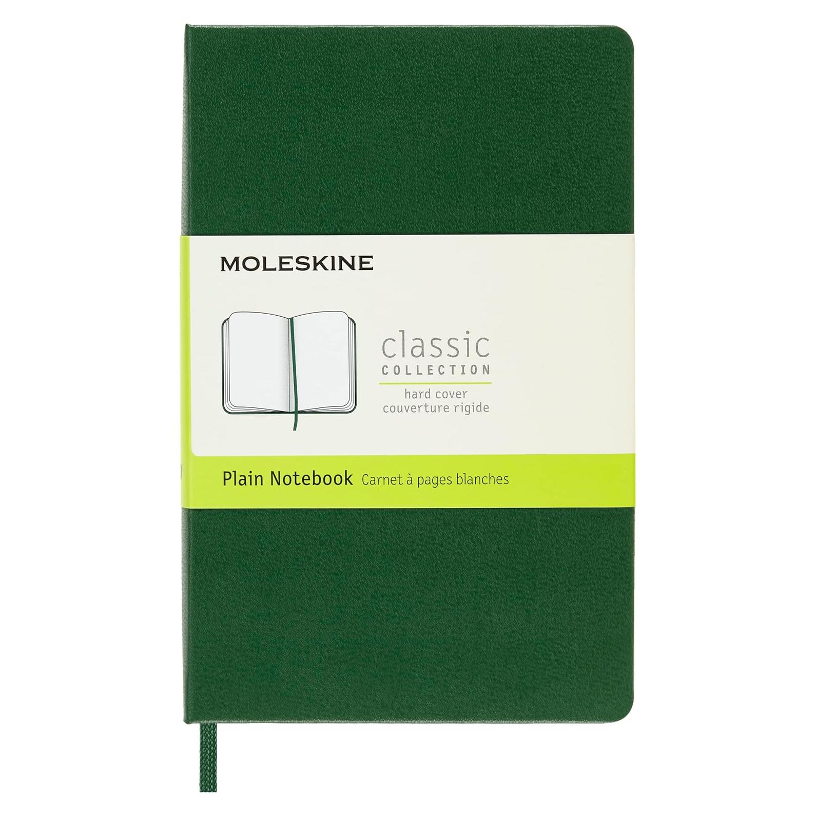 Cuaderno Moleskine Pocket Liso Verde Mirtillo Tapa Dura 9.5x14.6cm
