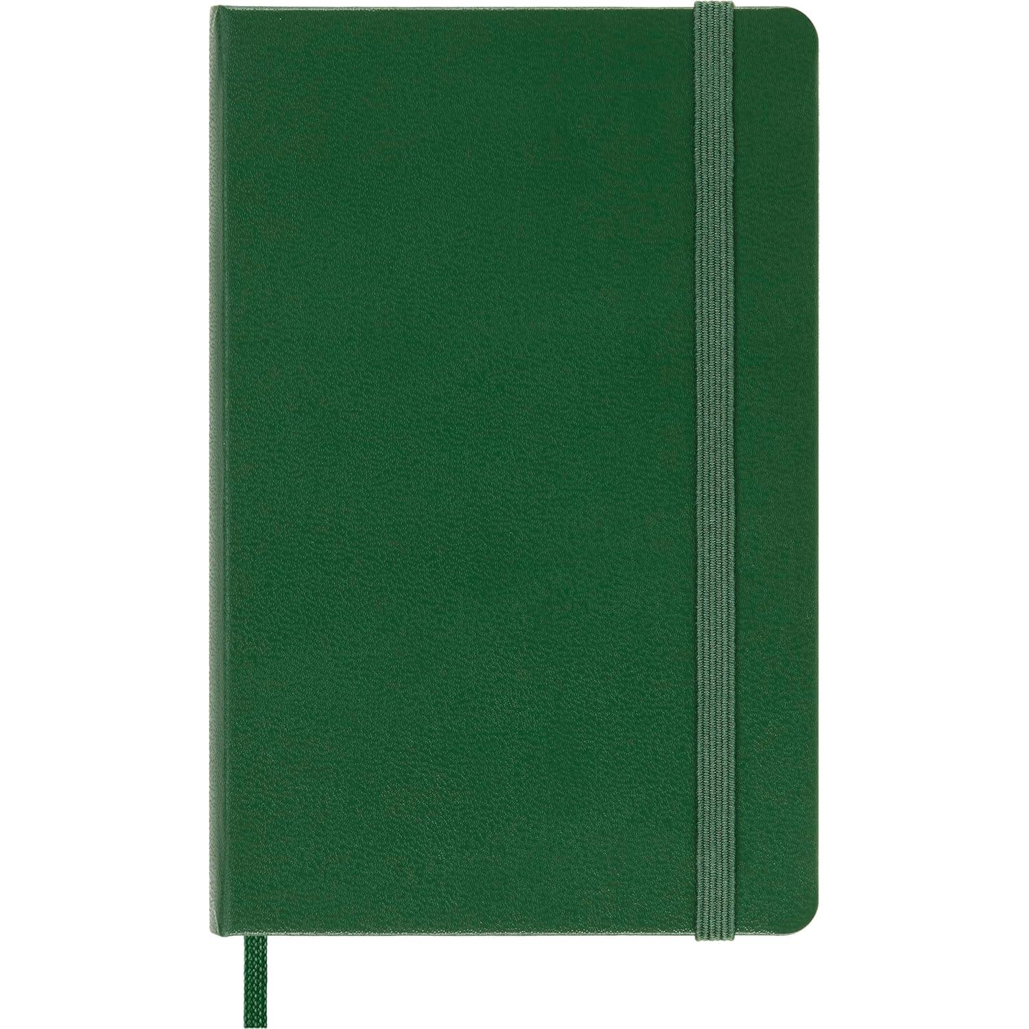 Cuaderno Moleskine Pocket Liso Verde Mirtillo Tapa Dura 9.5x14.6cm