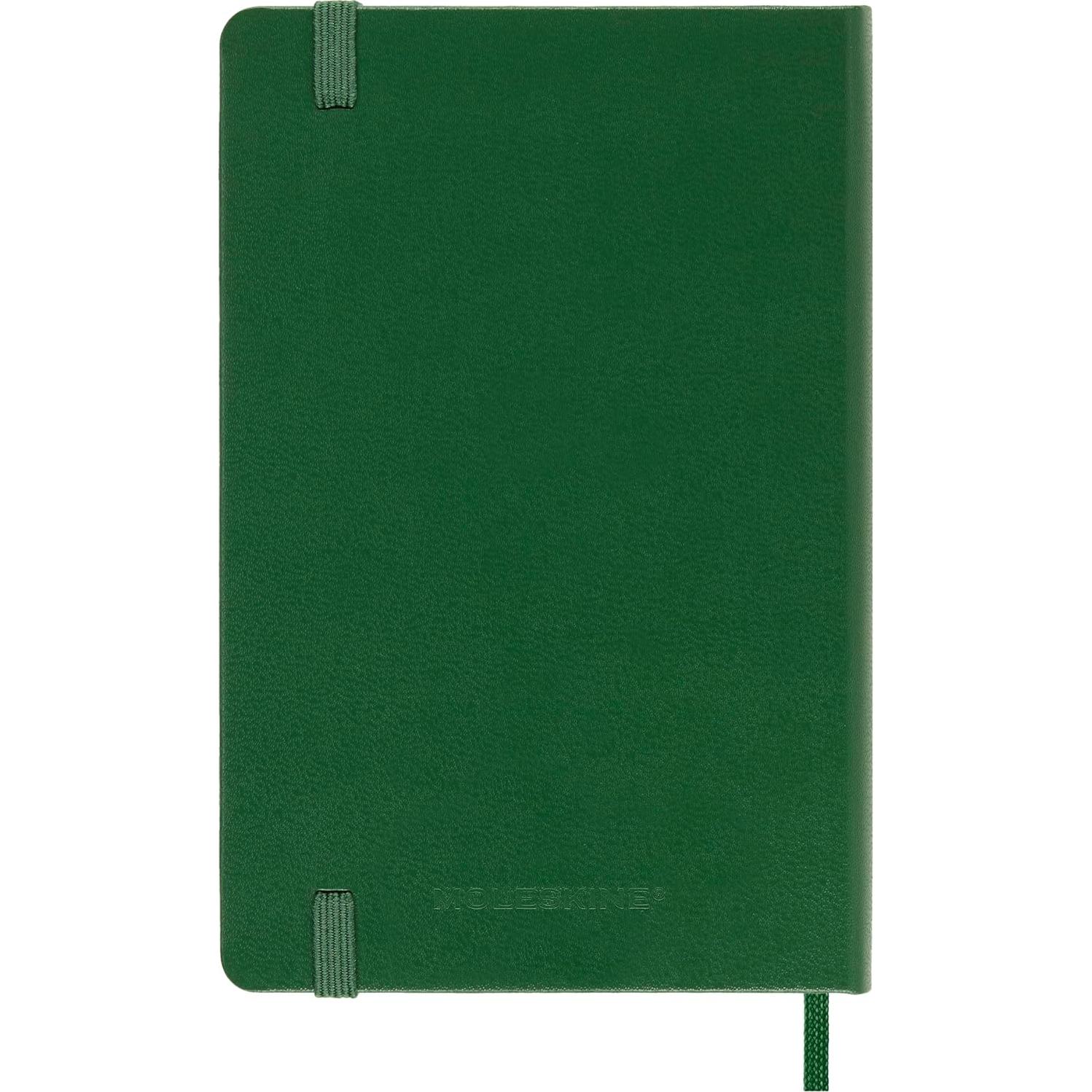 Cuaderno Moleskine Pocket Liso Verde Mirtillo Tapa Dura 9.5x14.6cm
