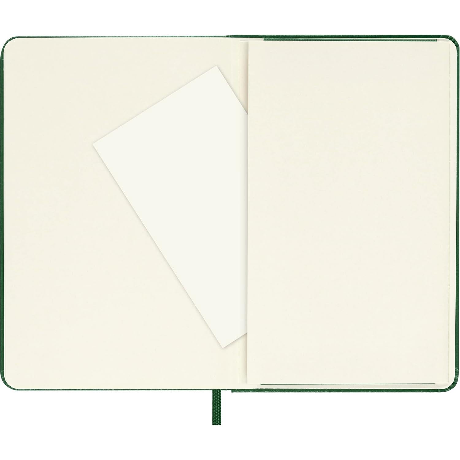 Cuaderno Moleskine Pocket Liso Verde Mirtillo Tapa Dura 9.5x14.6cm