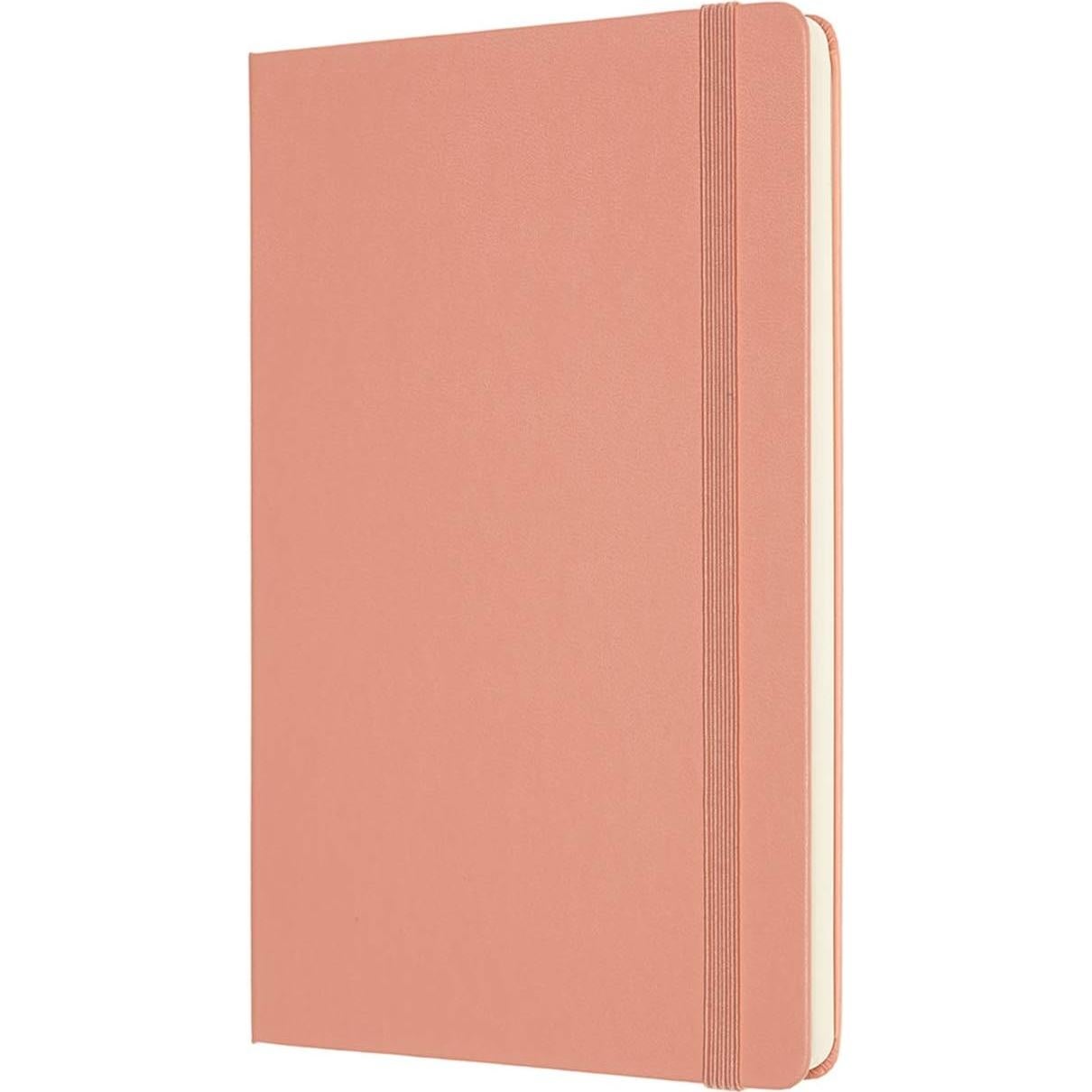 Moleskine Logbook Grande Tapa Dura Rosa Coral 160 Páginas Puntos