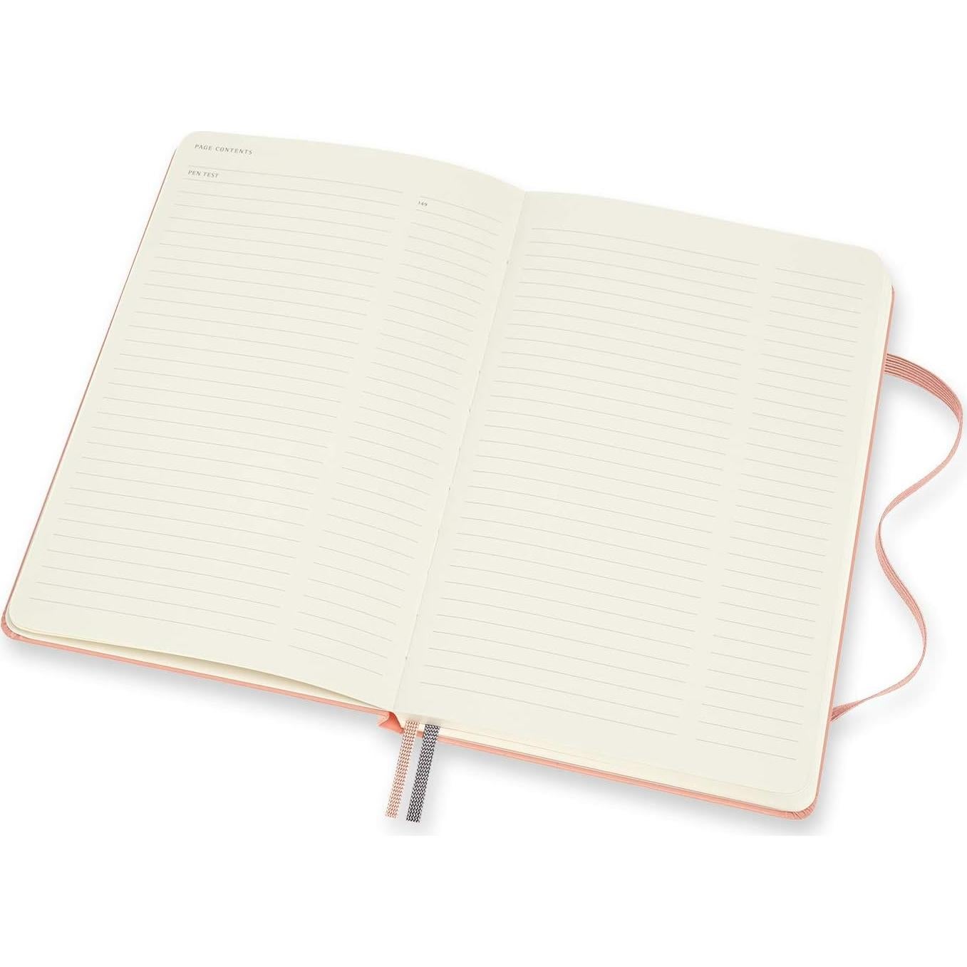 Moleskine Logbook Grande Tapa Dura Rosa Coral 160 Páginas Puntos