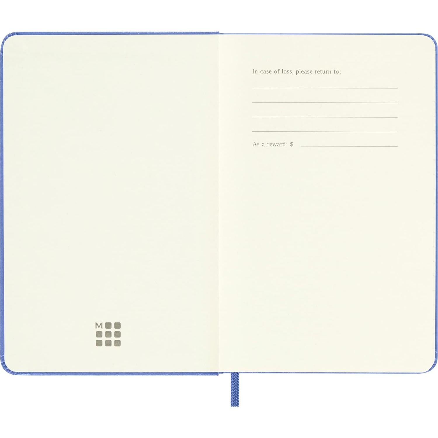 Cuaderno Clásico Moleskine Pocket Rayado Azul 9x14 cm Tapa Dura