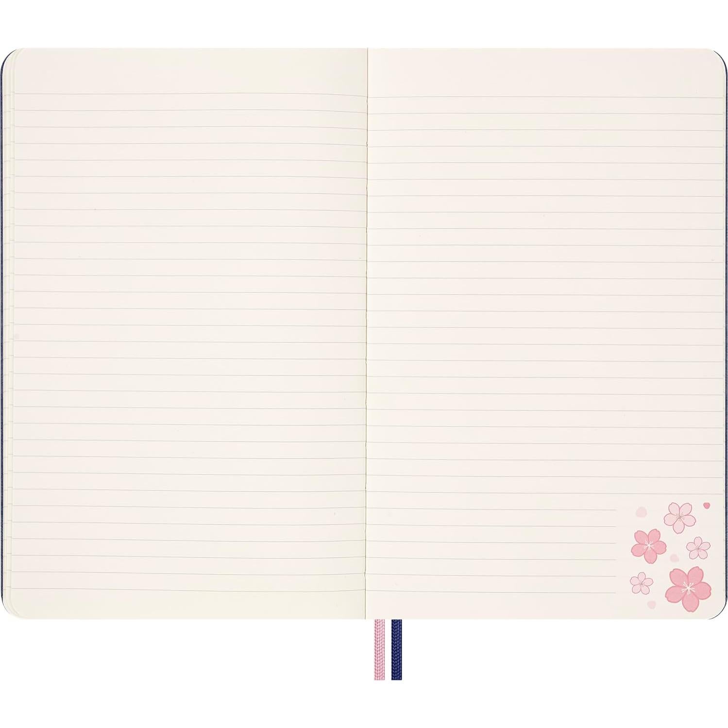 Cuaderno Moleskine Sakura Grande Tapa Dura Rayado 176 Páginas